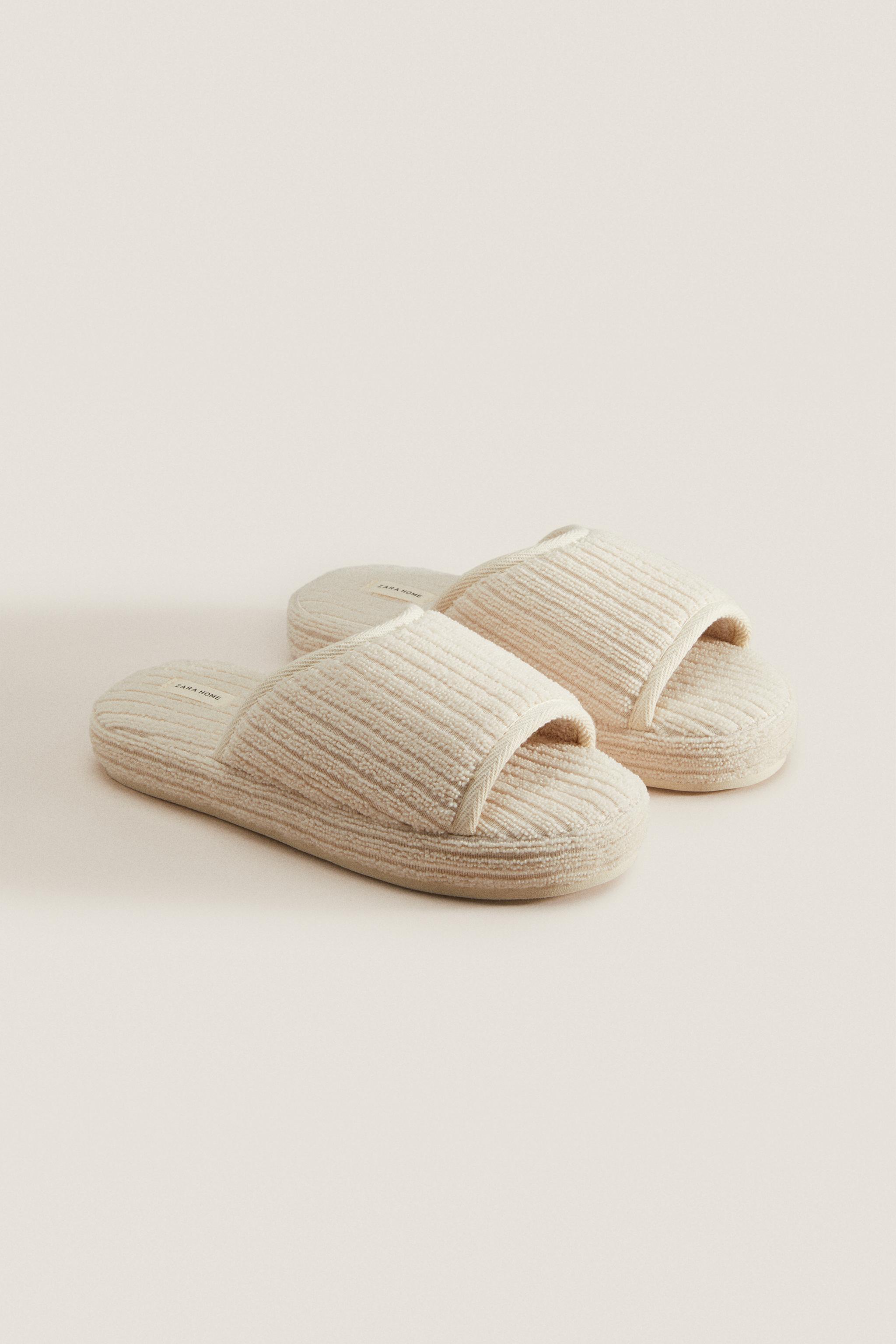 FLATFORM TERRYCLOTH SLIPPERS