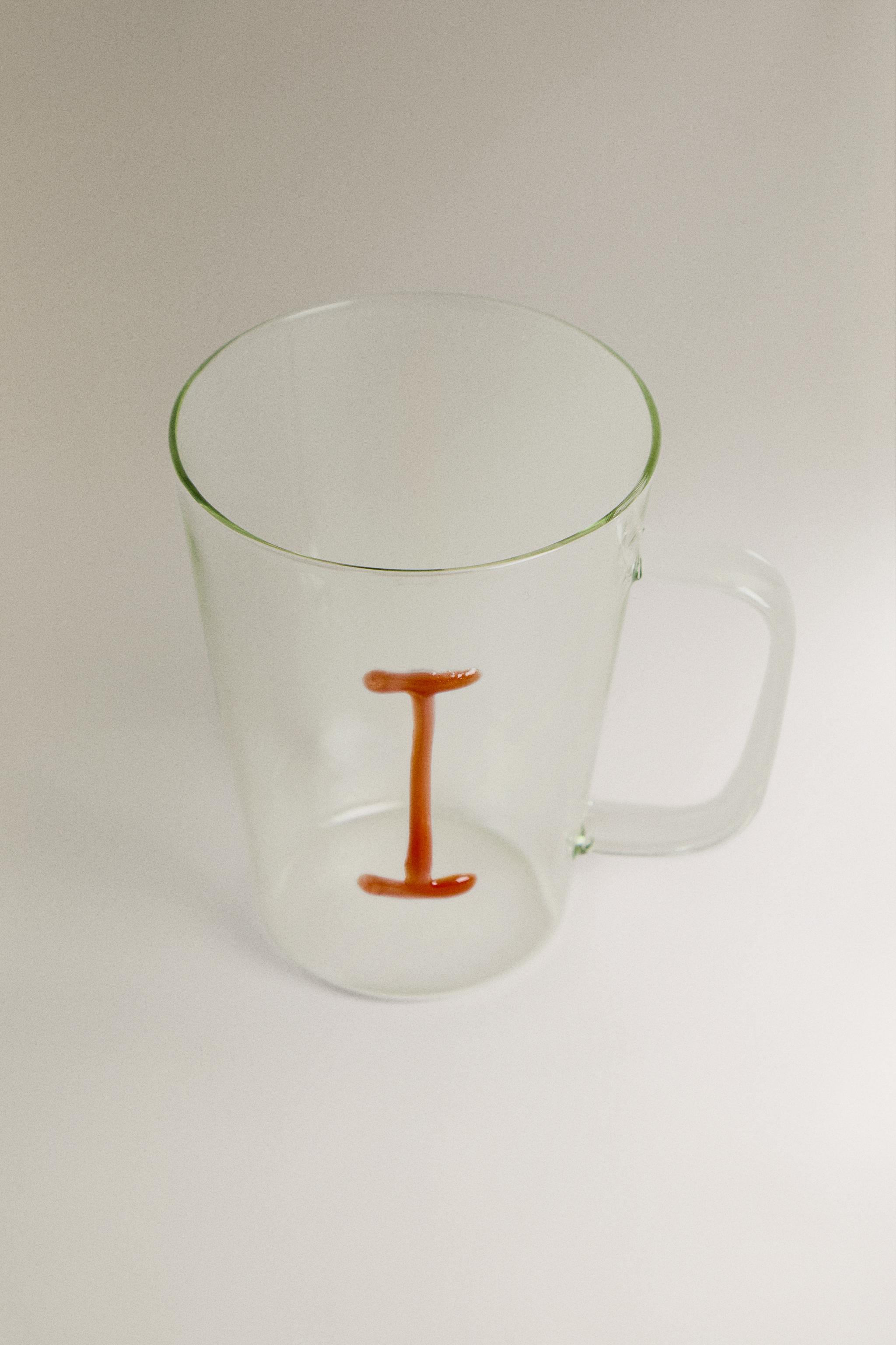 BOROSILICATE MUG WITH INITIAL I