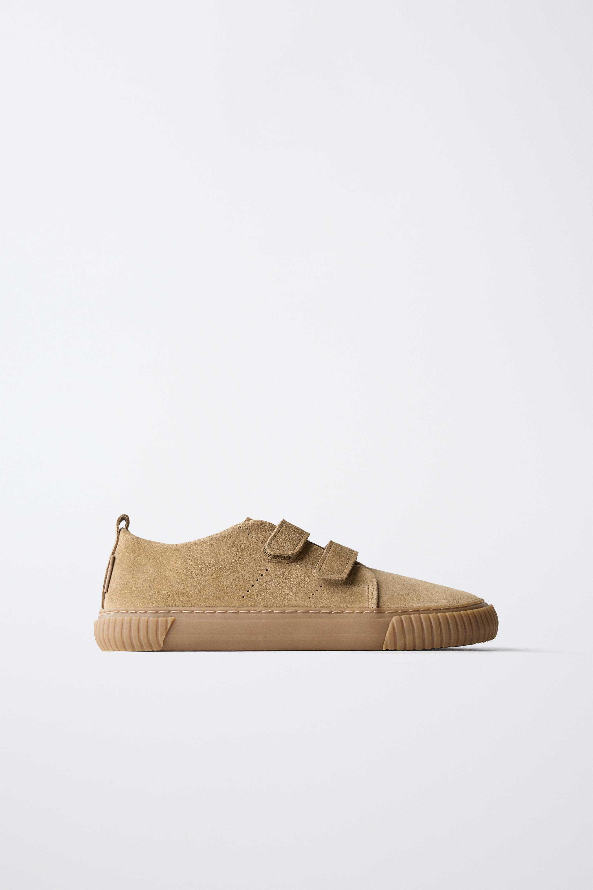 BAREFOOT SPLIT LEATHER SNEAKERS