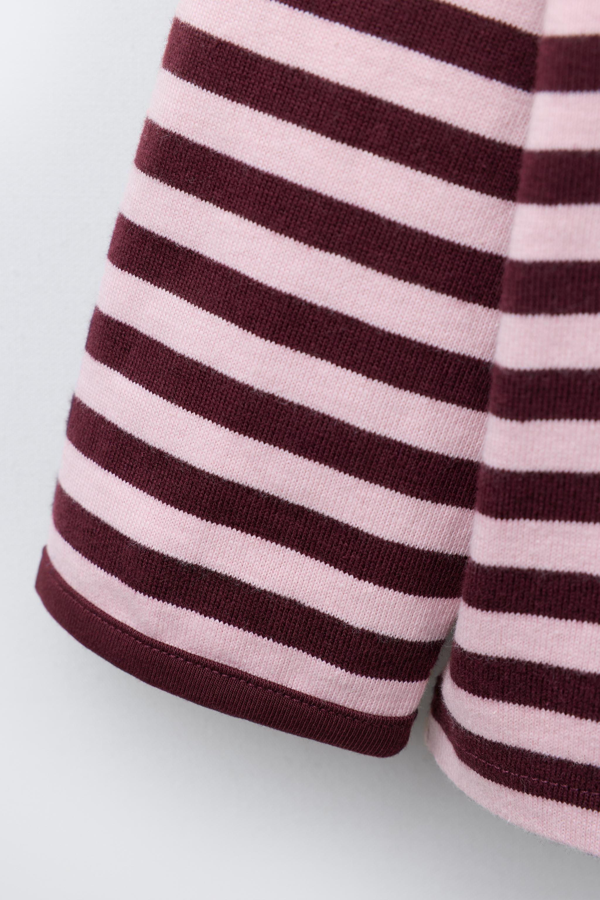 HEAVY WEIGHT WOVEN STRIPE HEART PATCH T-SHIRT