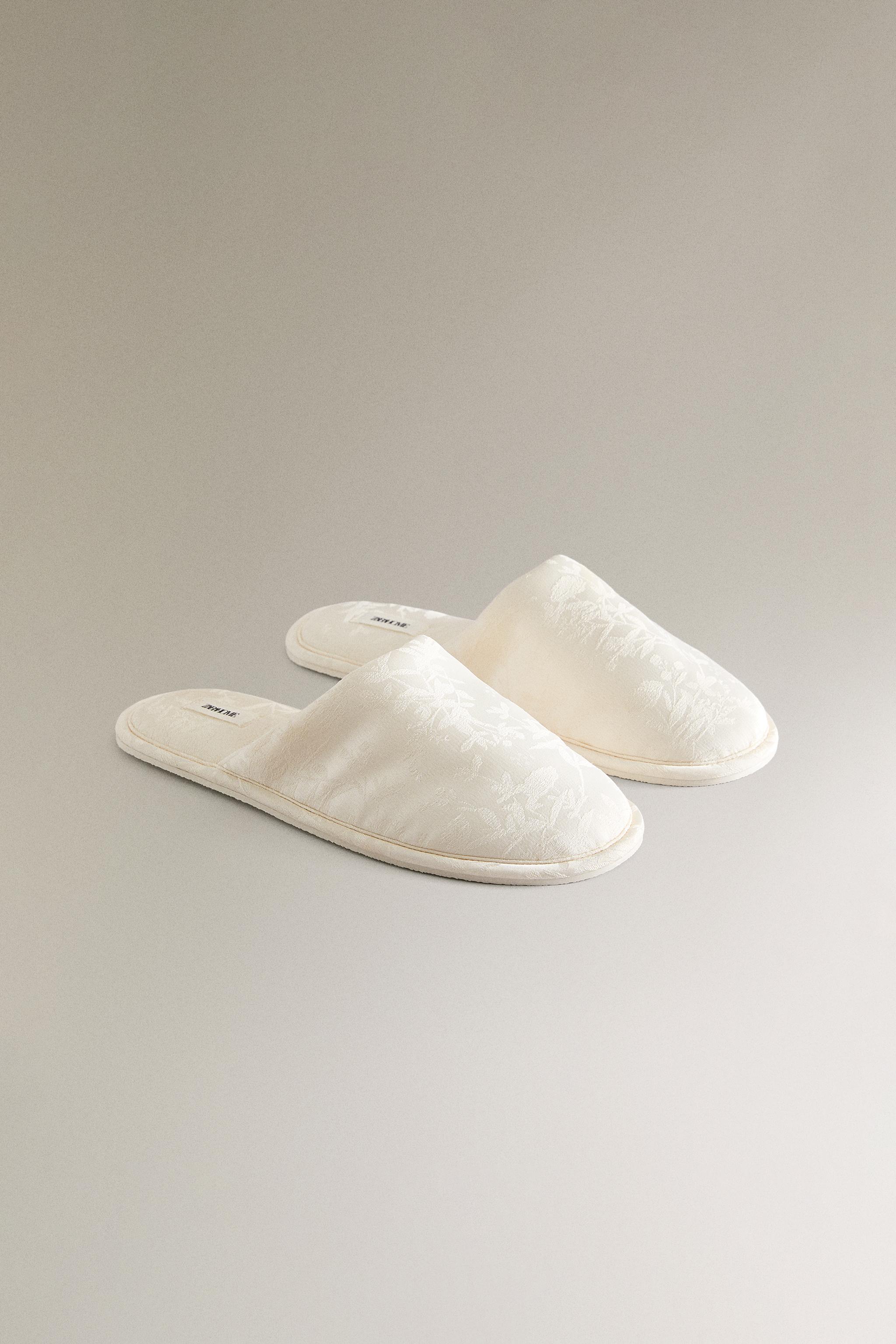 JACQUARD MULE SLIPPERS