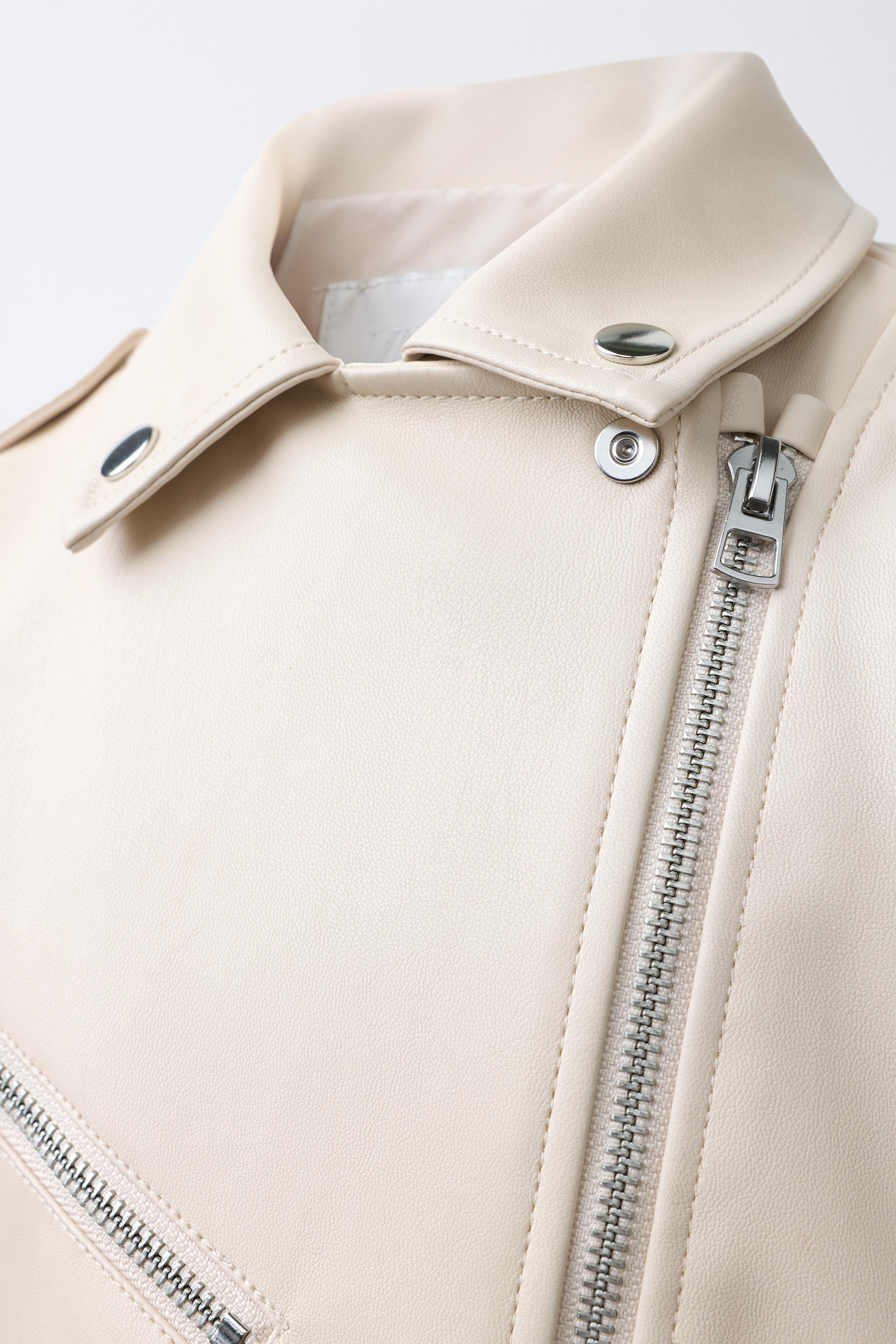 FAUX LEATHER BIKER JACKET