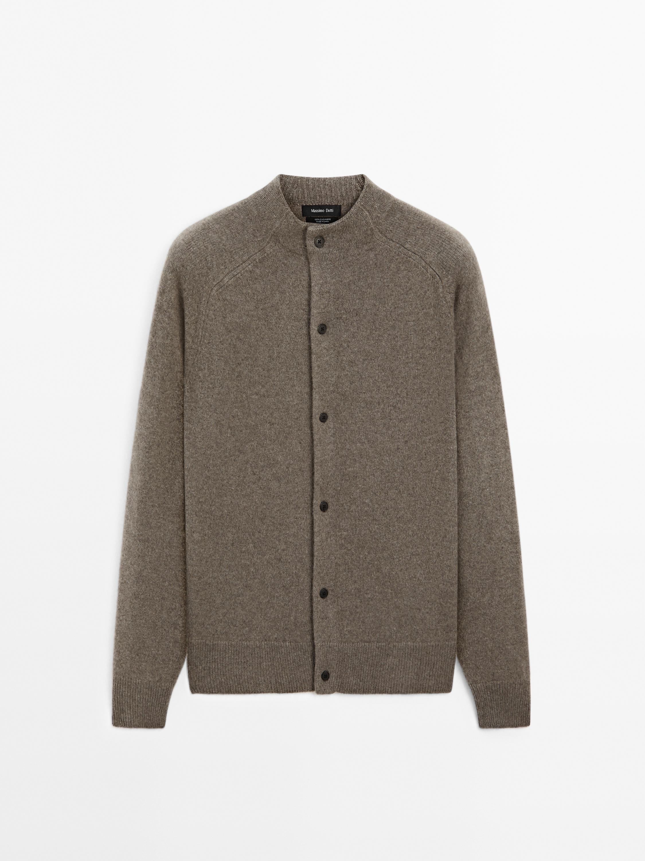 100% cashmere knit cardigan