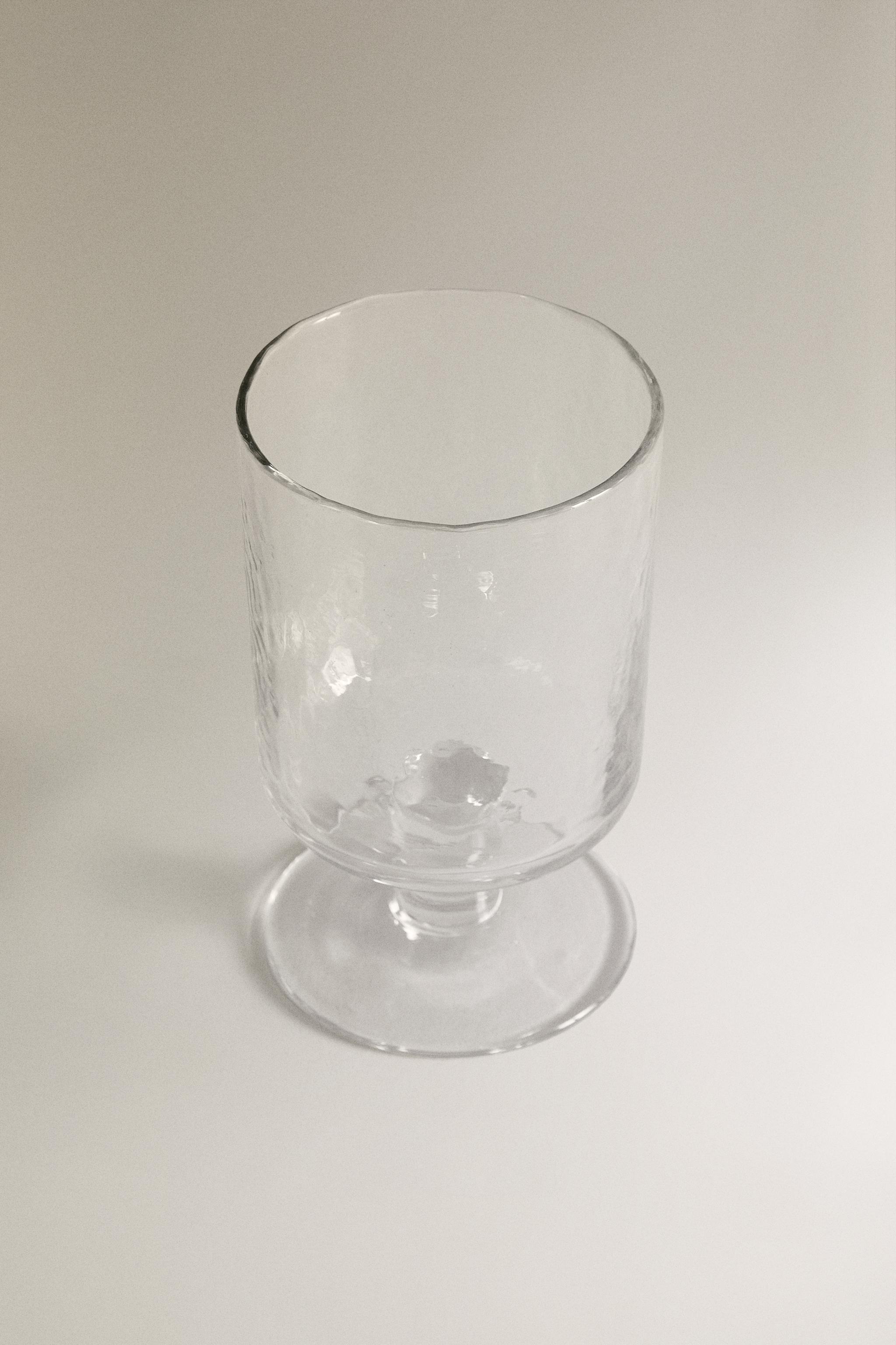 HAMMERED GLASS TUMBLER