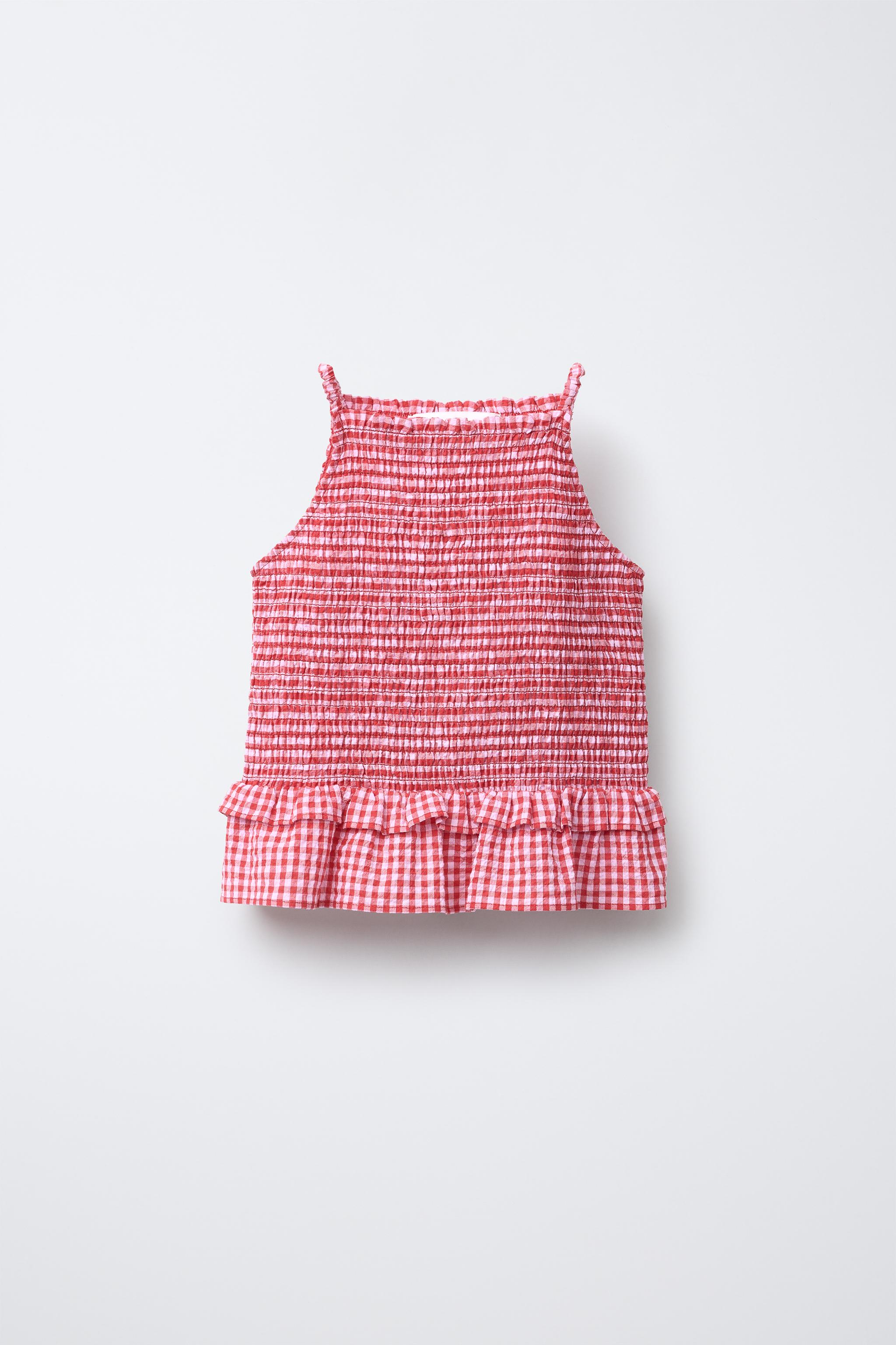 GINGHAM HALTER TOP