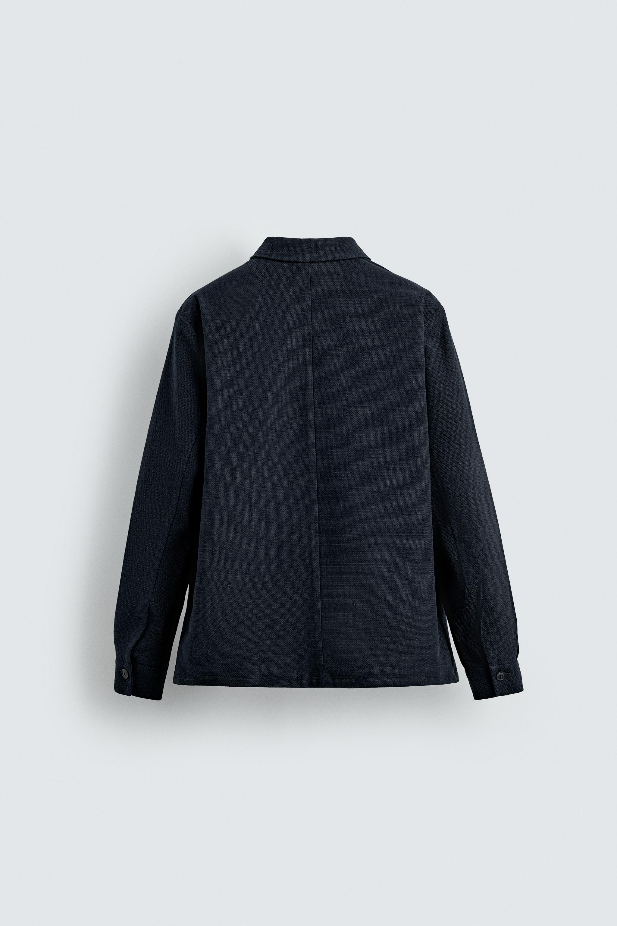 TEXTURED REGULAR FIT OVERSHIRT