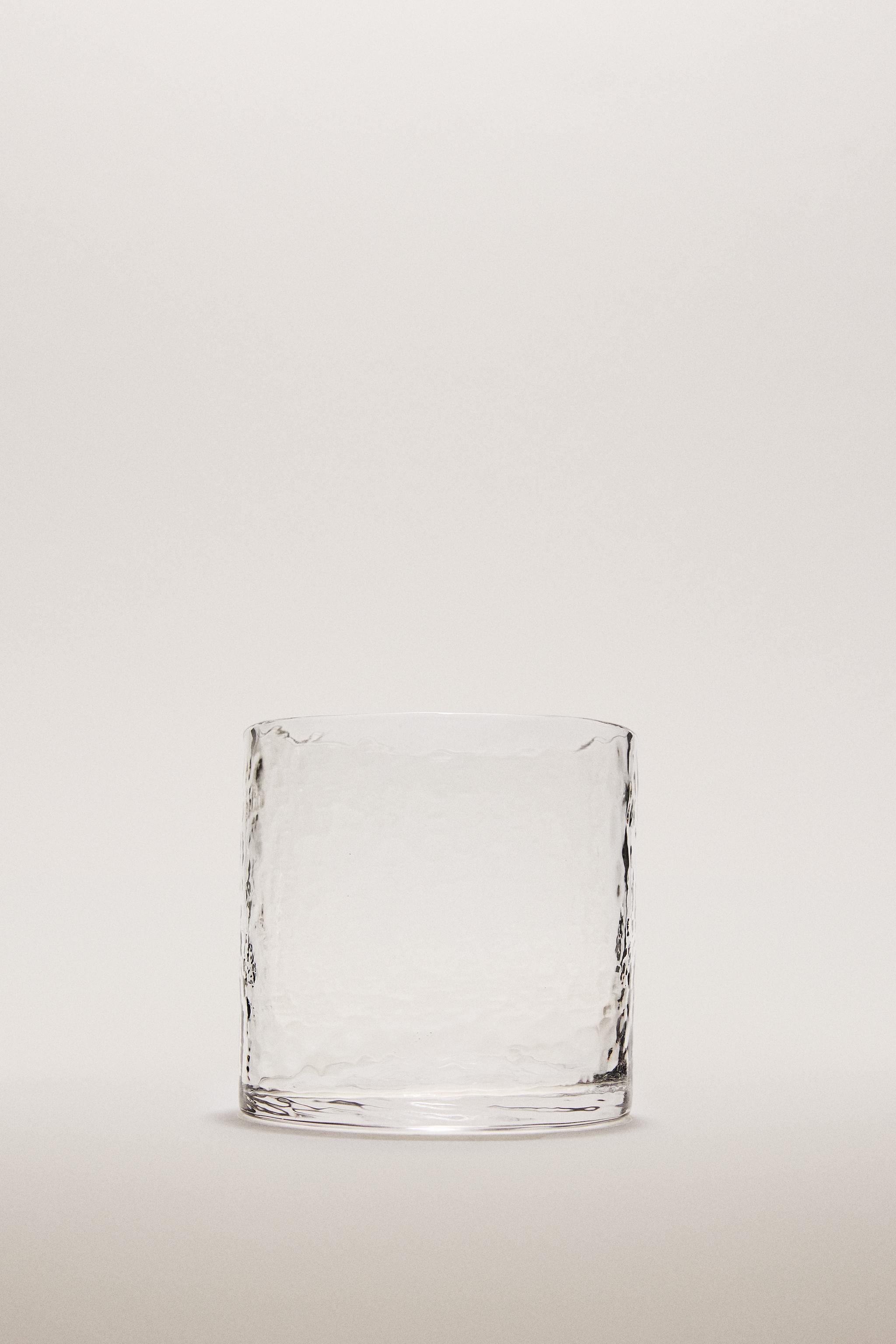 HAMMERED GLASS TUMBLER