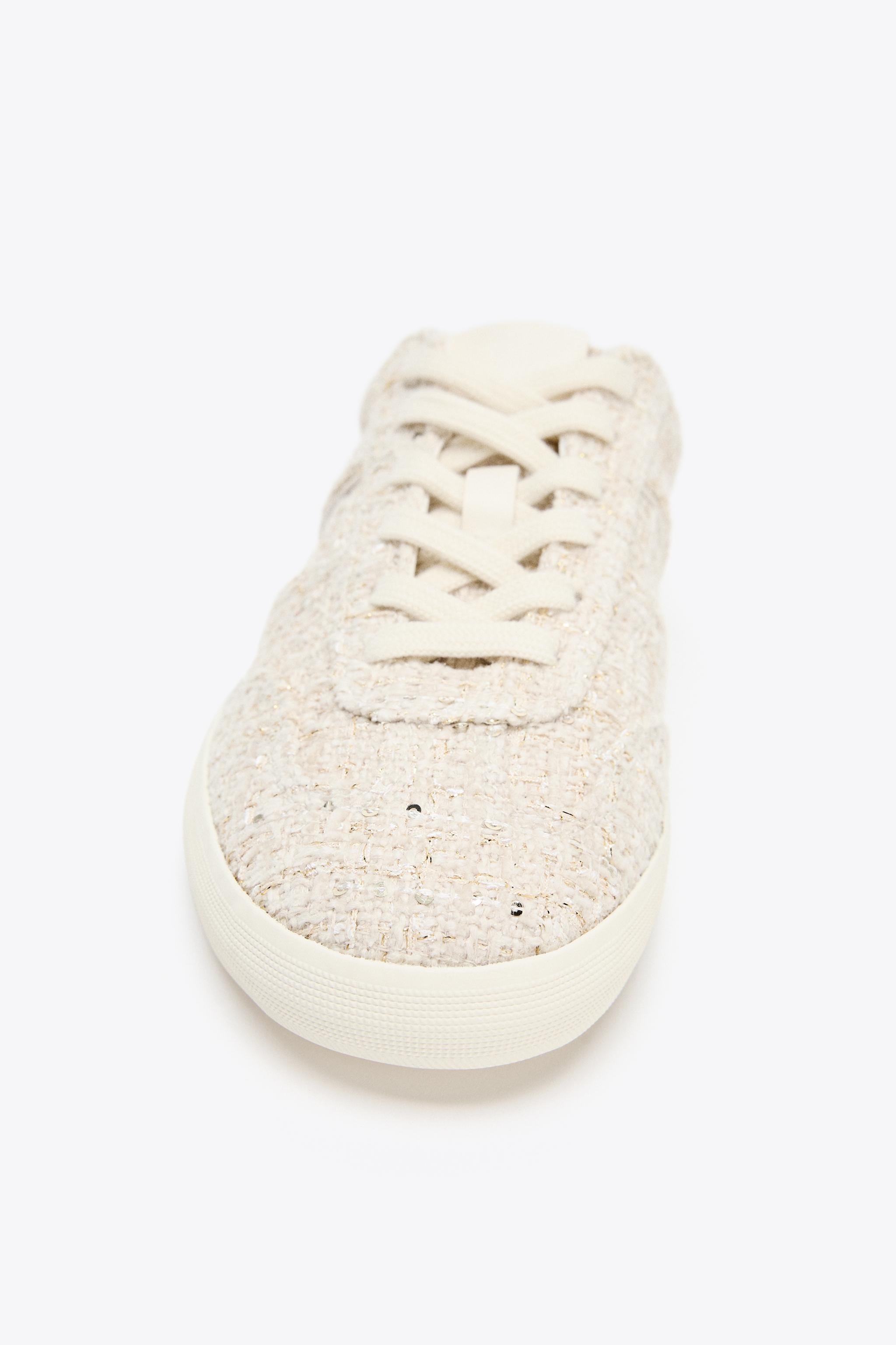 FABRIC COLLAPSIBLE HEEL SNEAKERS