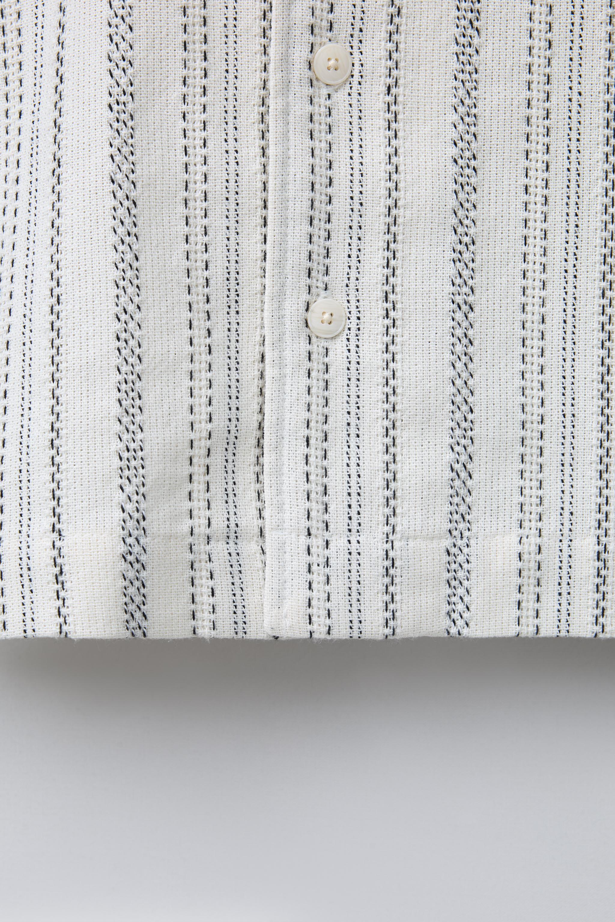 RUSTIC STRIPED BOWLING SHIRT