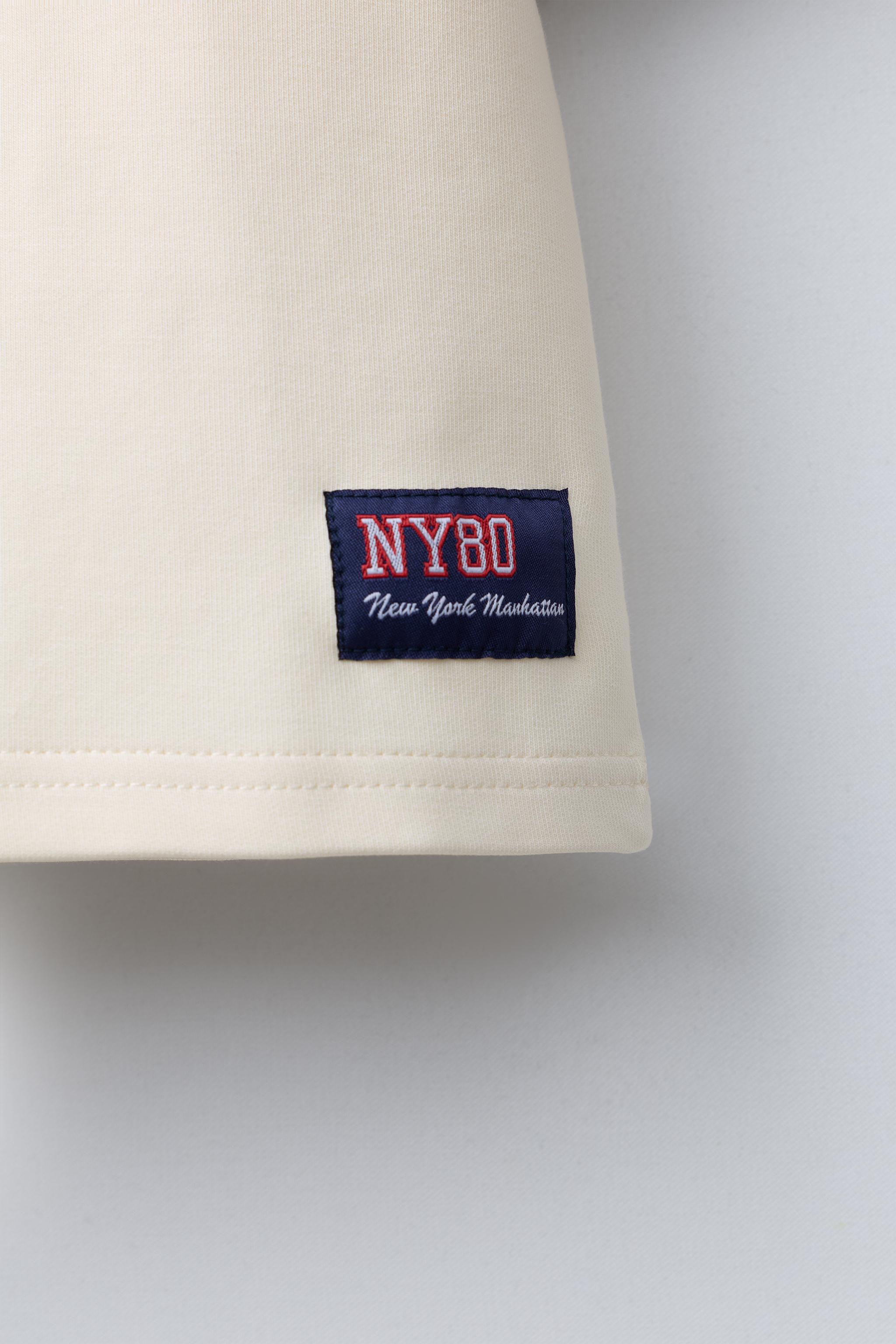 CONTRAST STRAIGHT INTERLOCK T-SHIRT