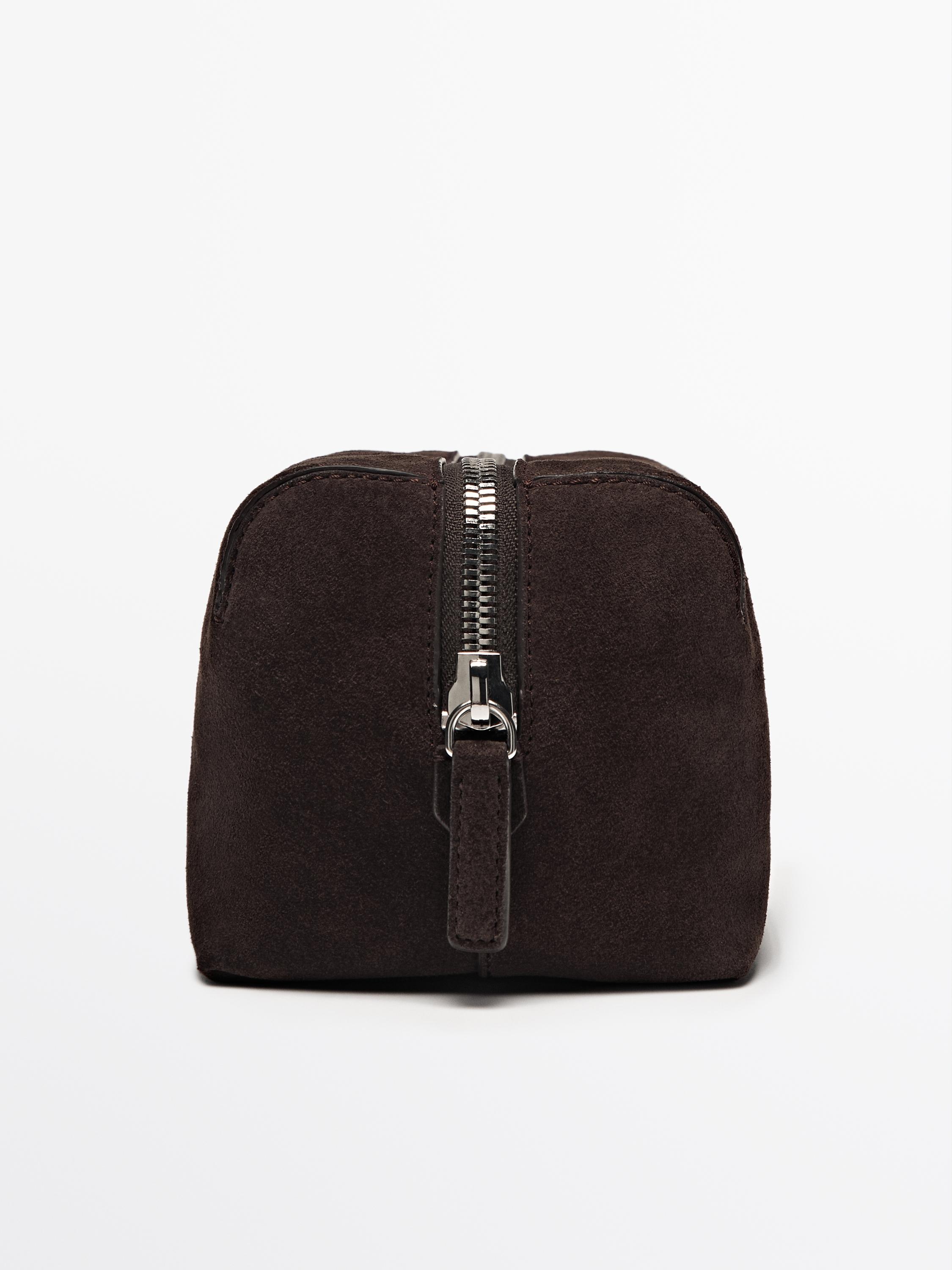 Nappa leather toiletry bag