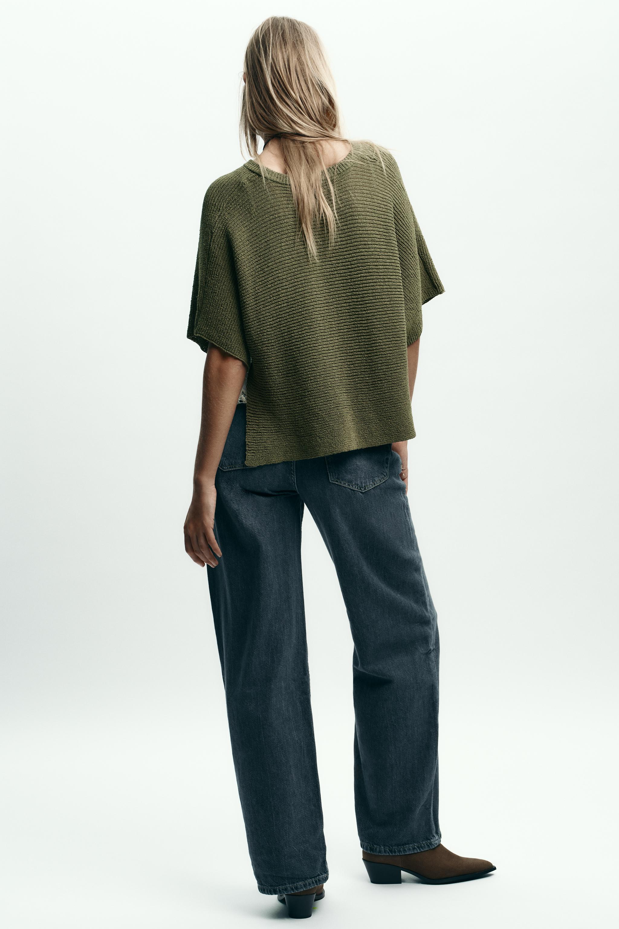 COMBINATION KNIT SWEATER