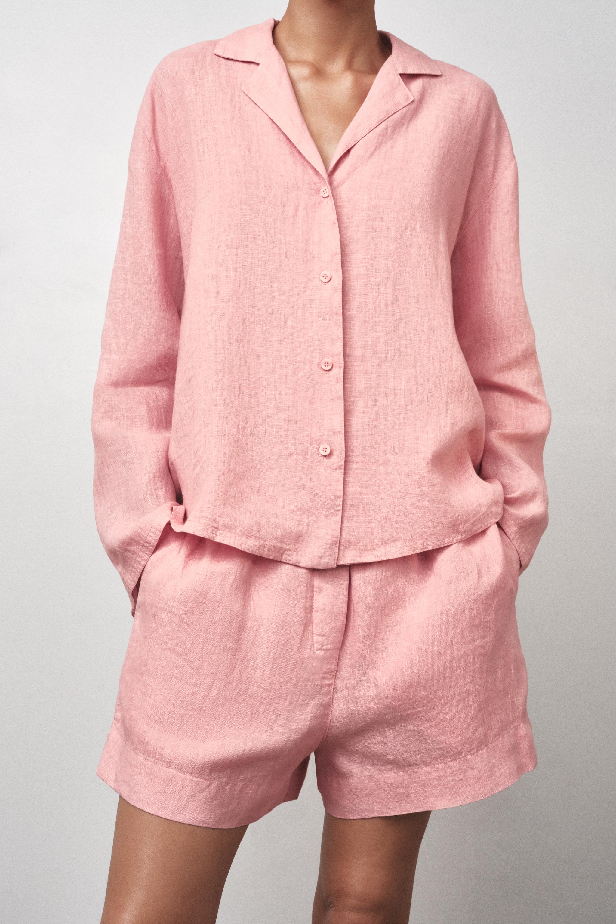 100% LINEN SHORTS ZW COLLECTION