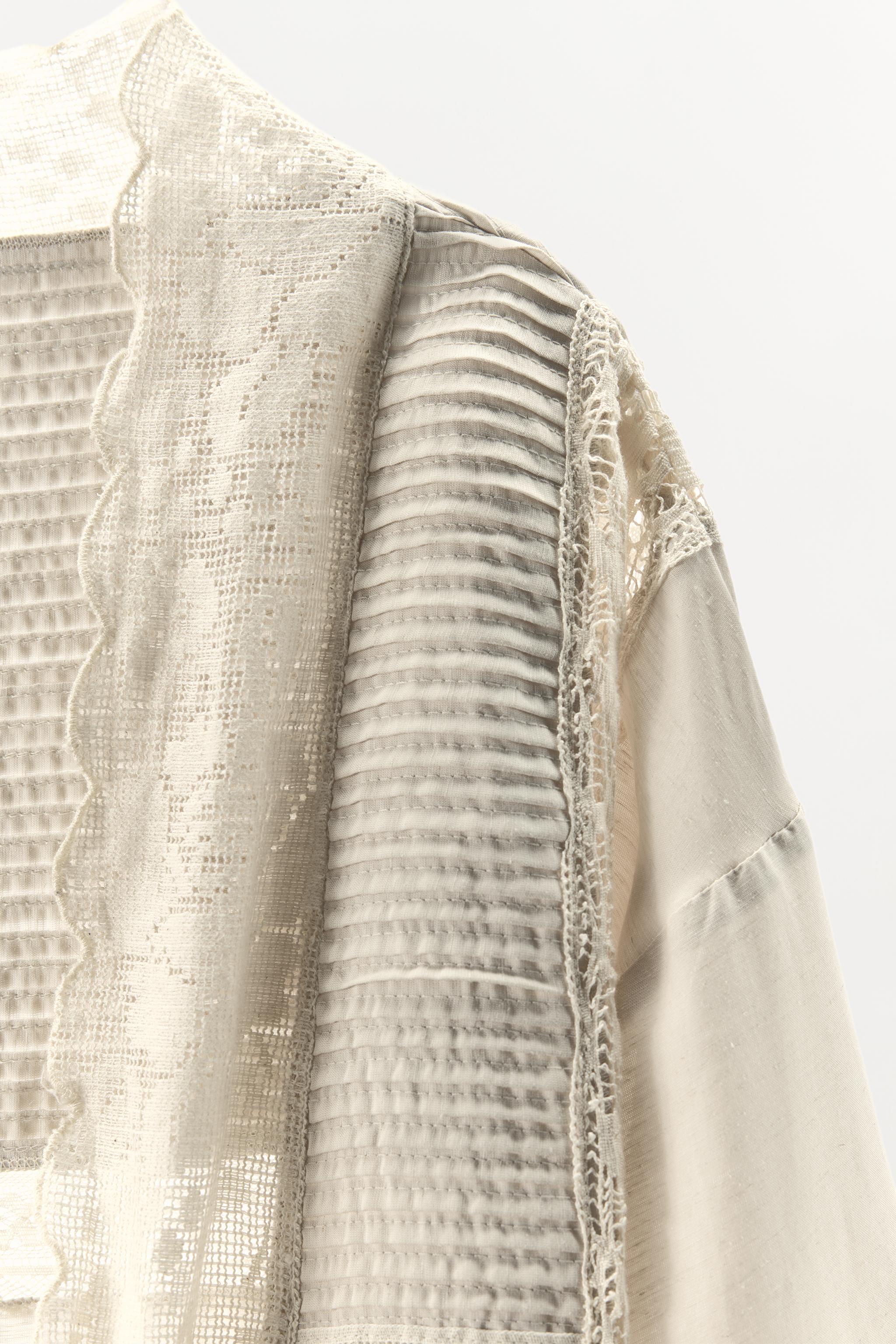 LIMITED EDITION PLEATED LACE ROBE