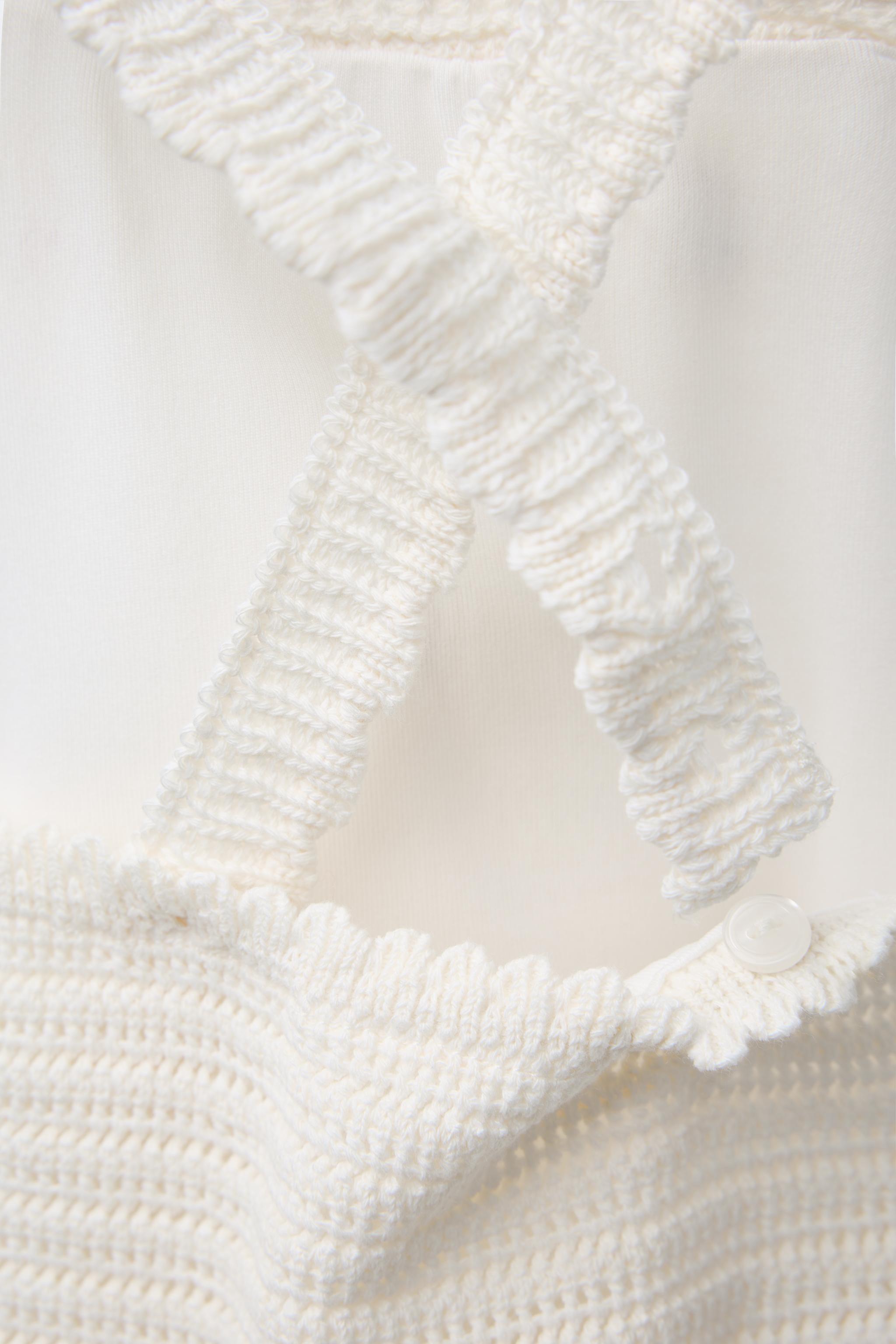 3-6 YEARS/ CROCHET FLOWER SWIMSUIT