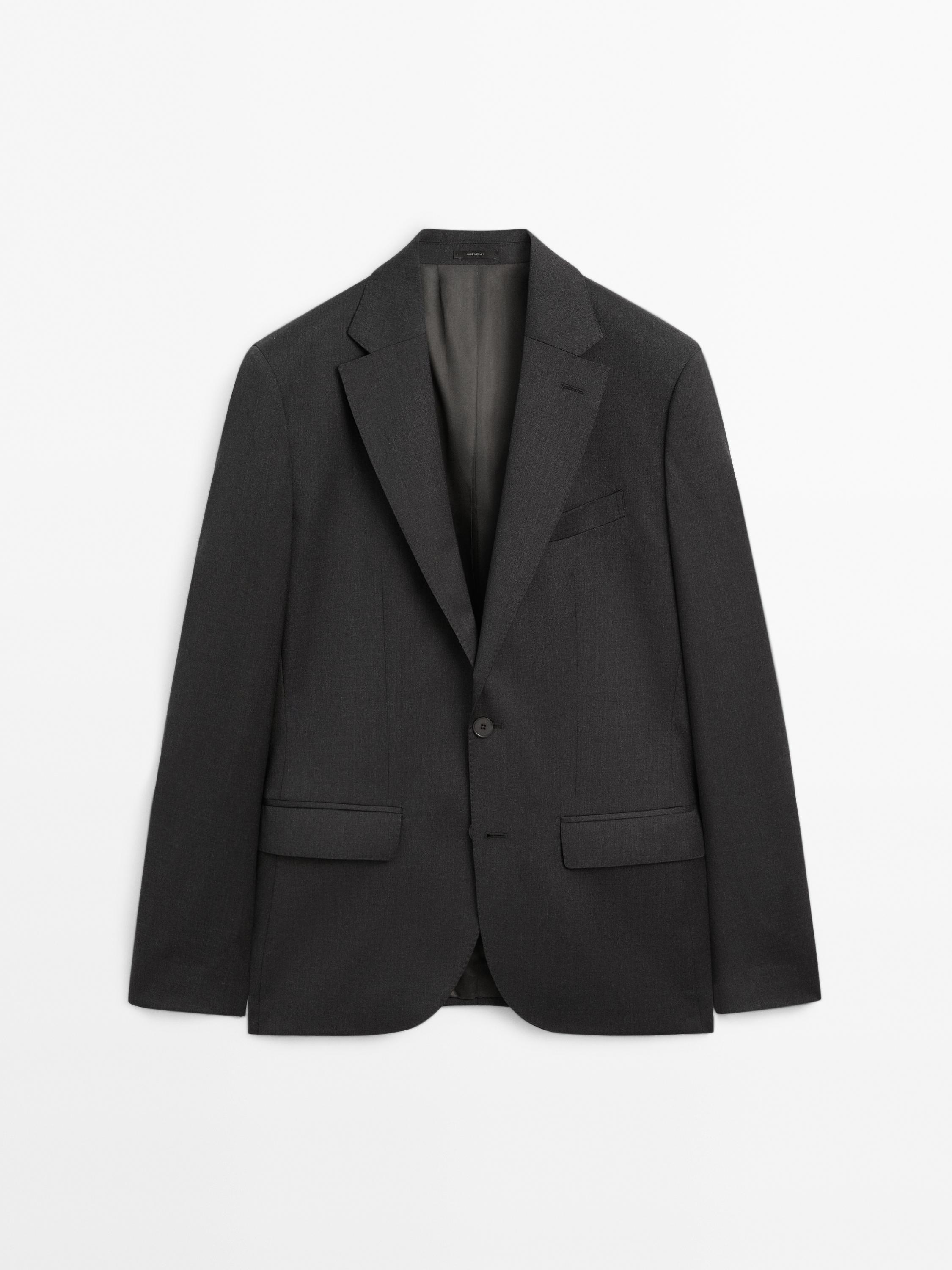 100% wool suit blazer