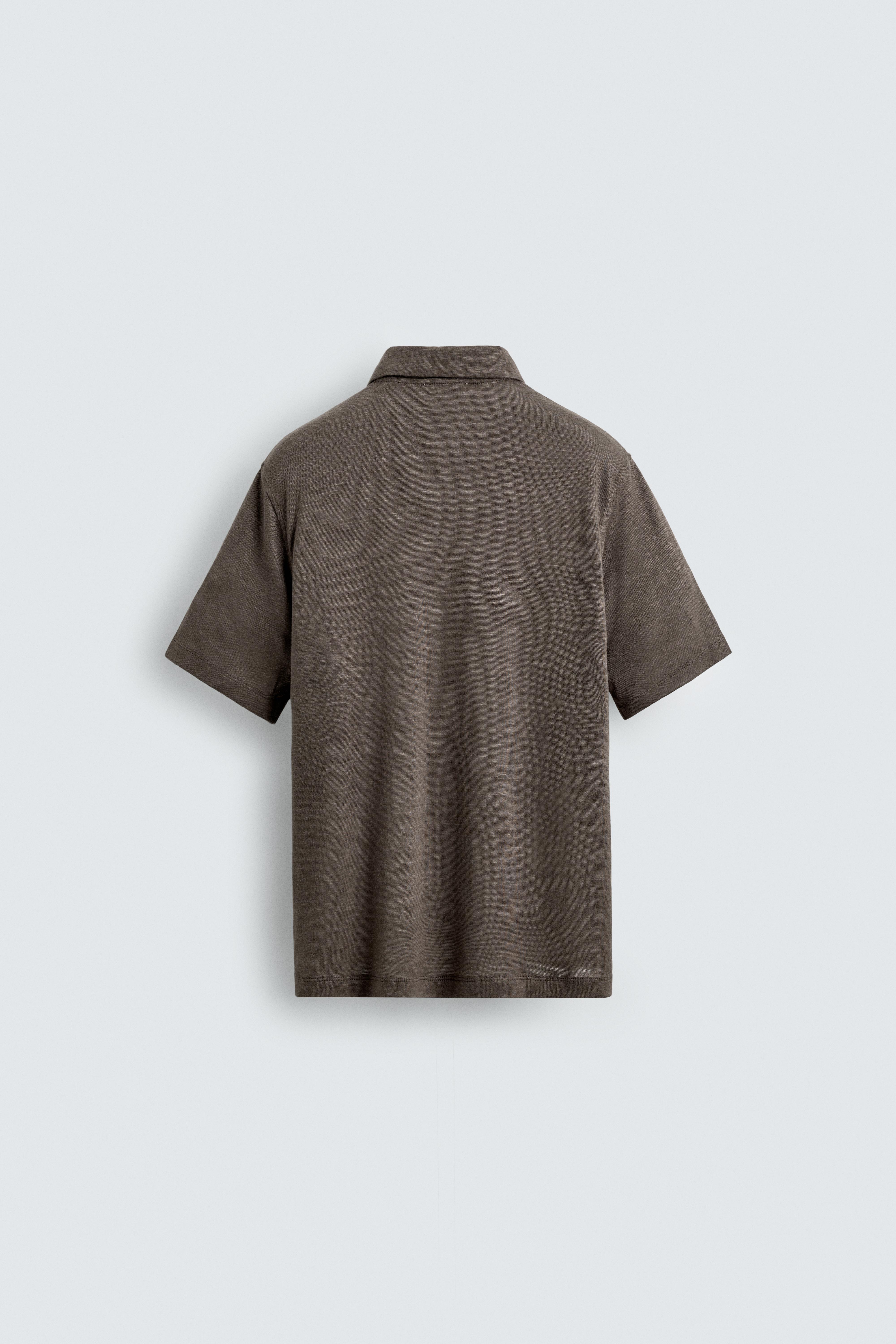 HEMP VISCOSE POLO SHIRT