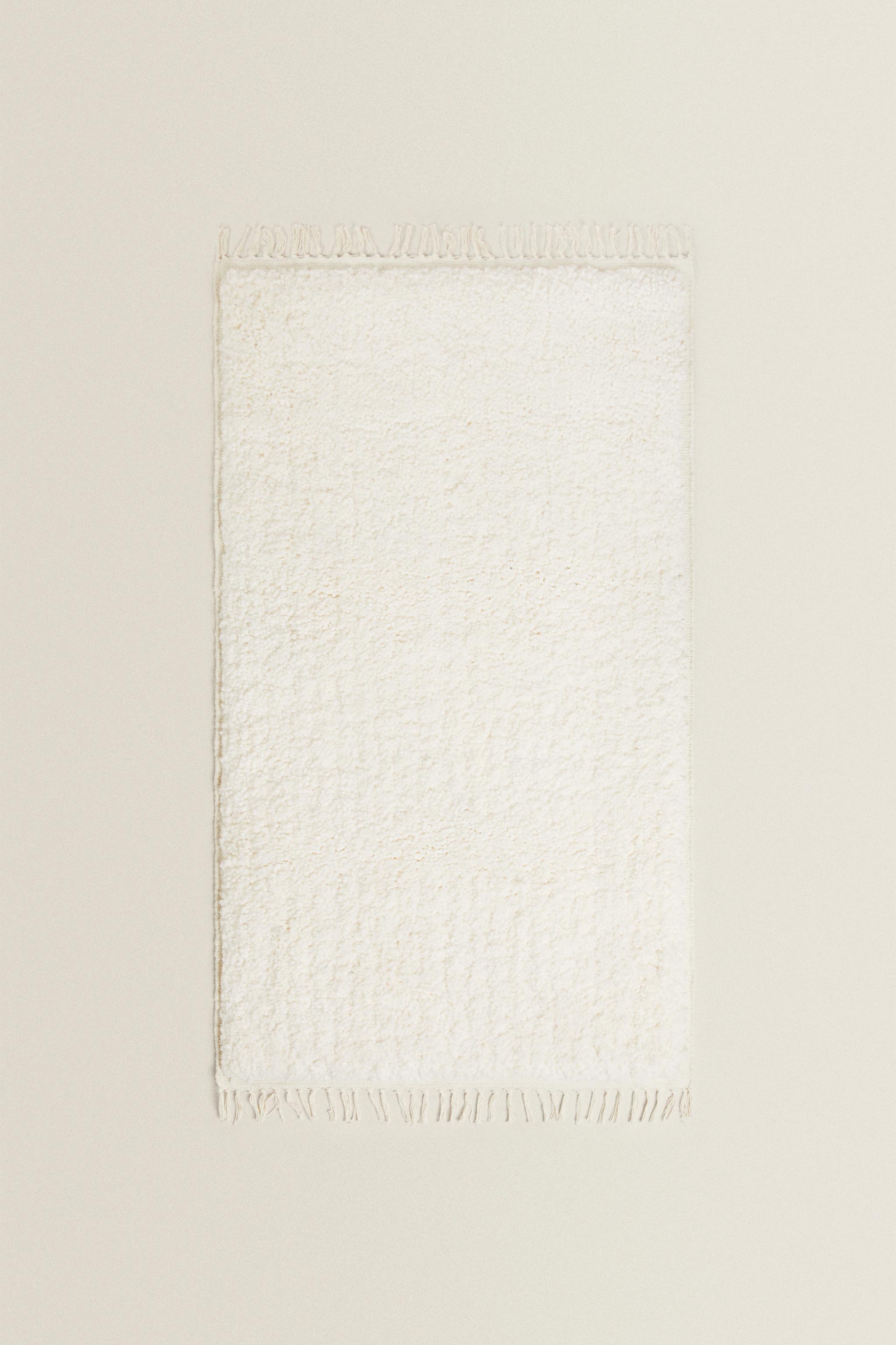 RECTANGULAR TEXTURED COTTON AREA RUG