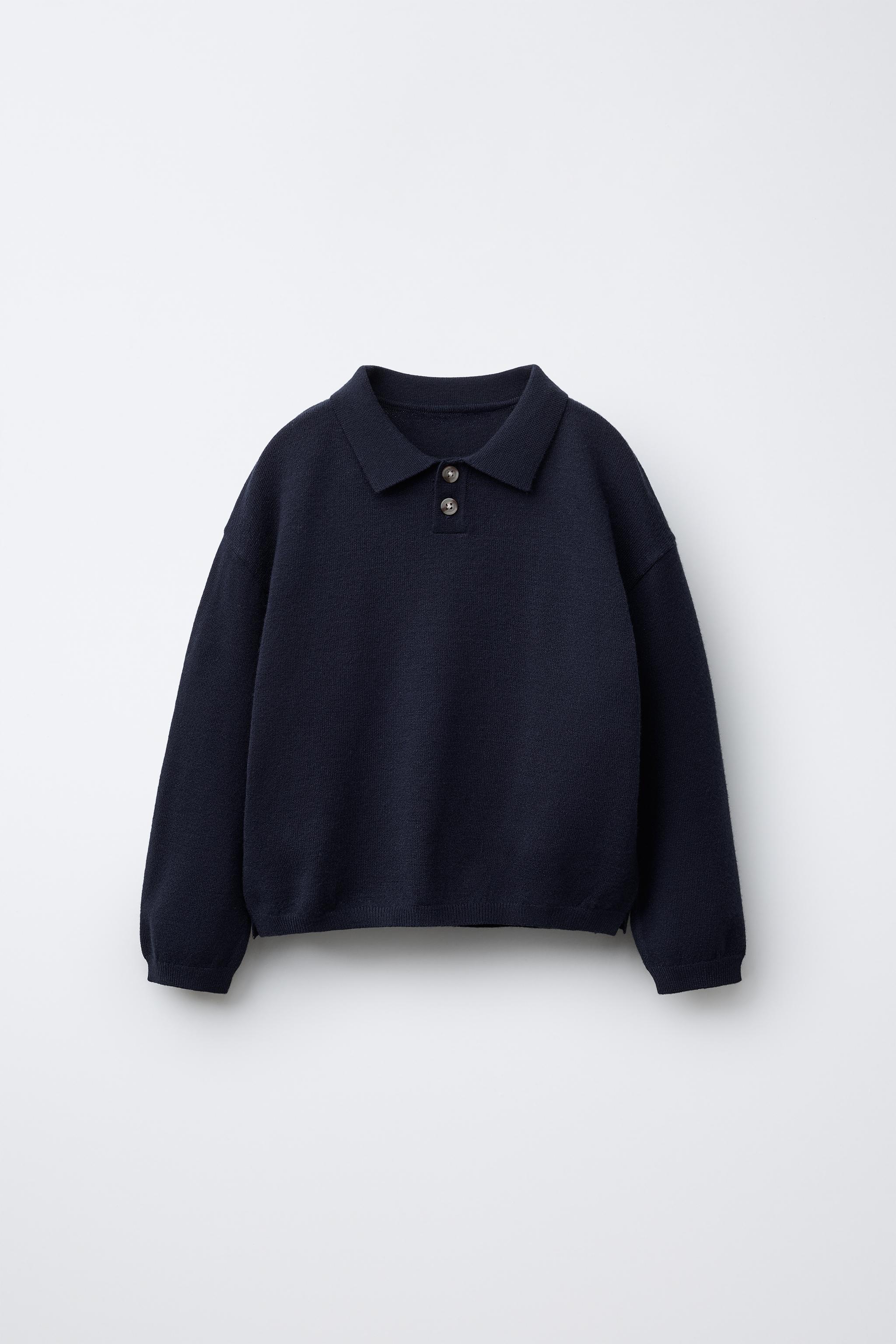 KNIT POLO SWEATER
