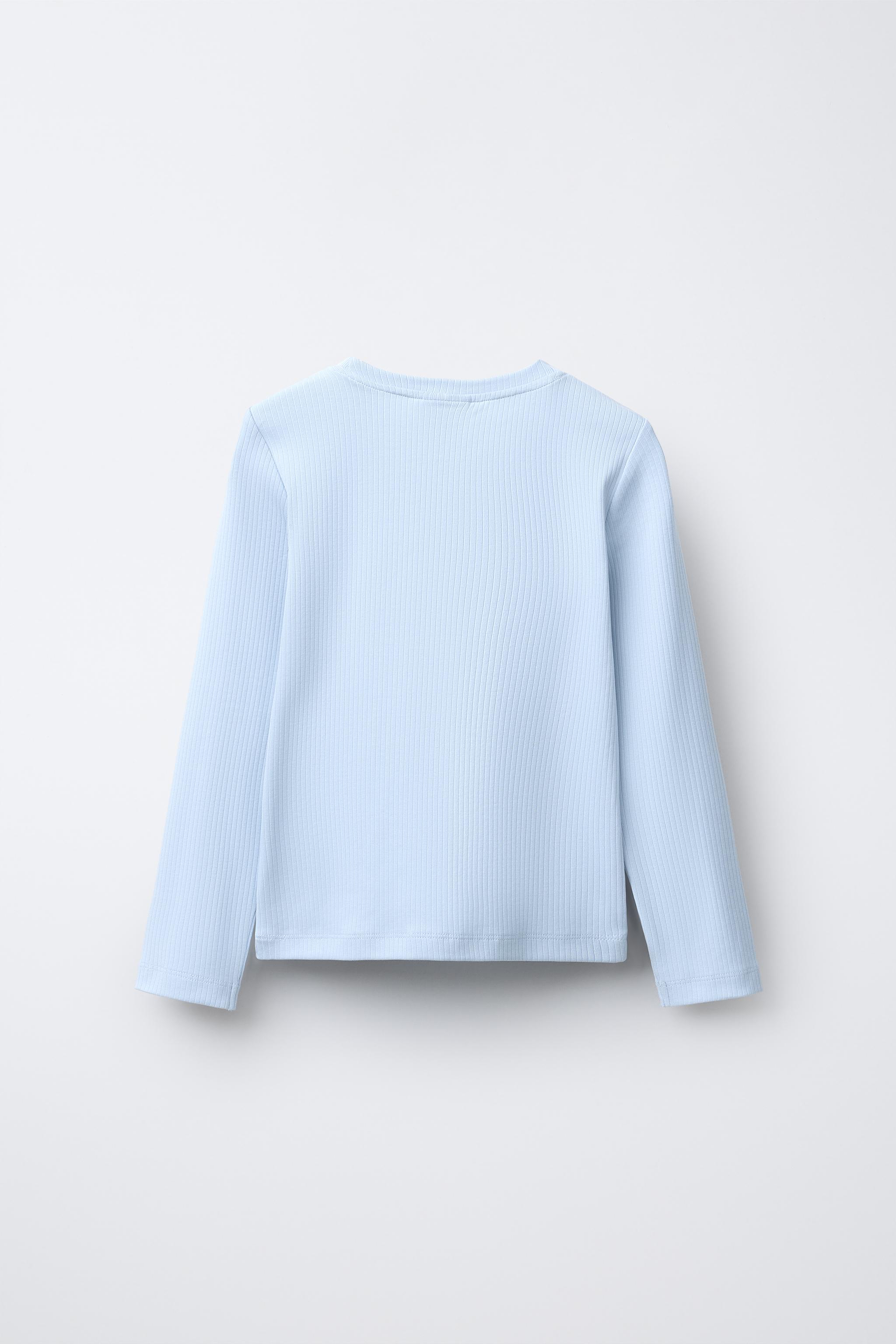 PLAIN RIBBED T-SHIRT