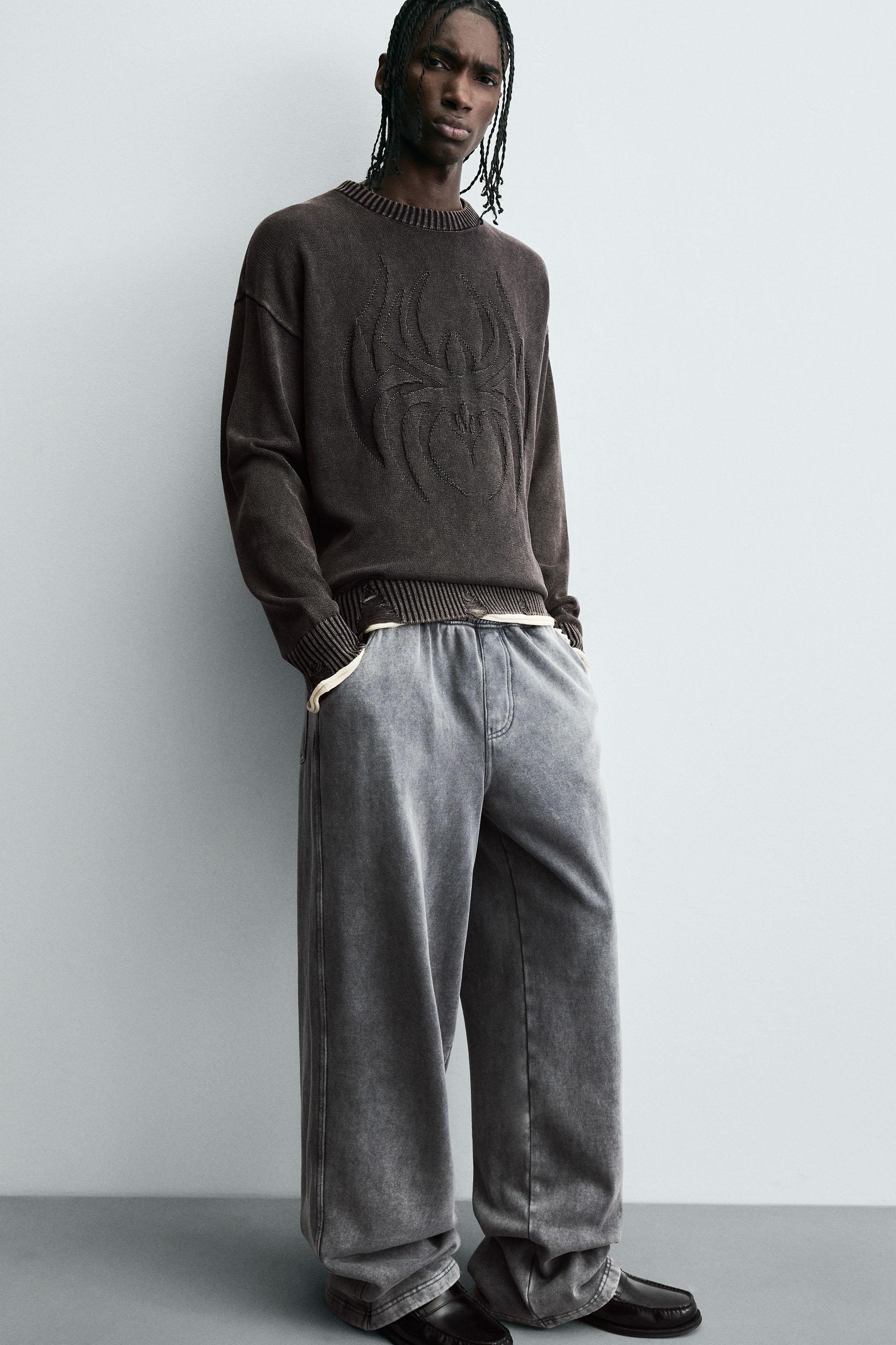 REVERSIBLE RIPPED EFFECT SWEATER