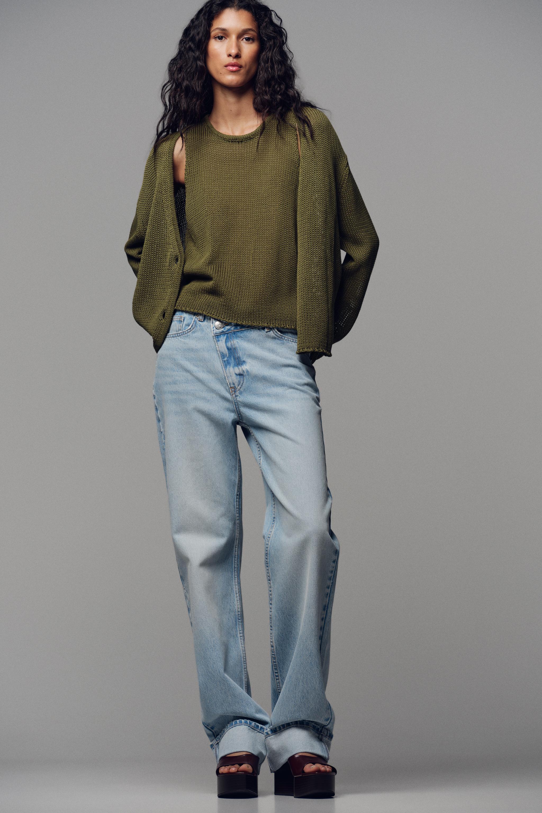 100% COTTON KNIT CARDIGAN