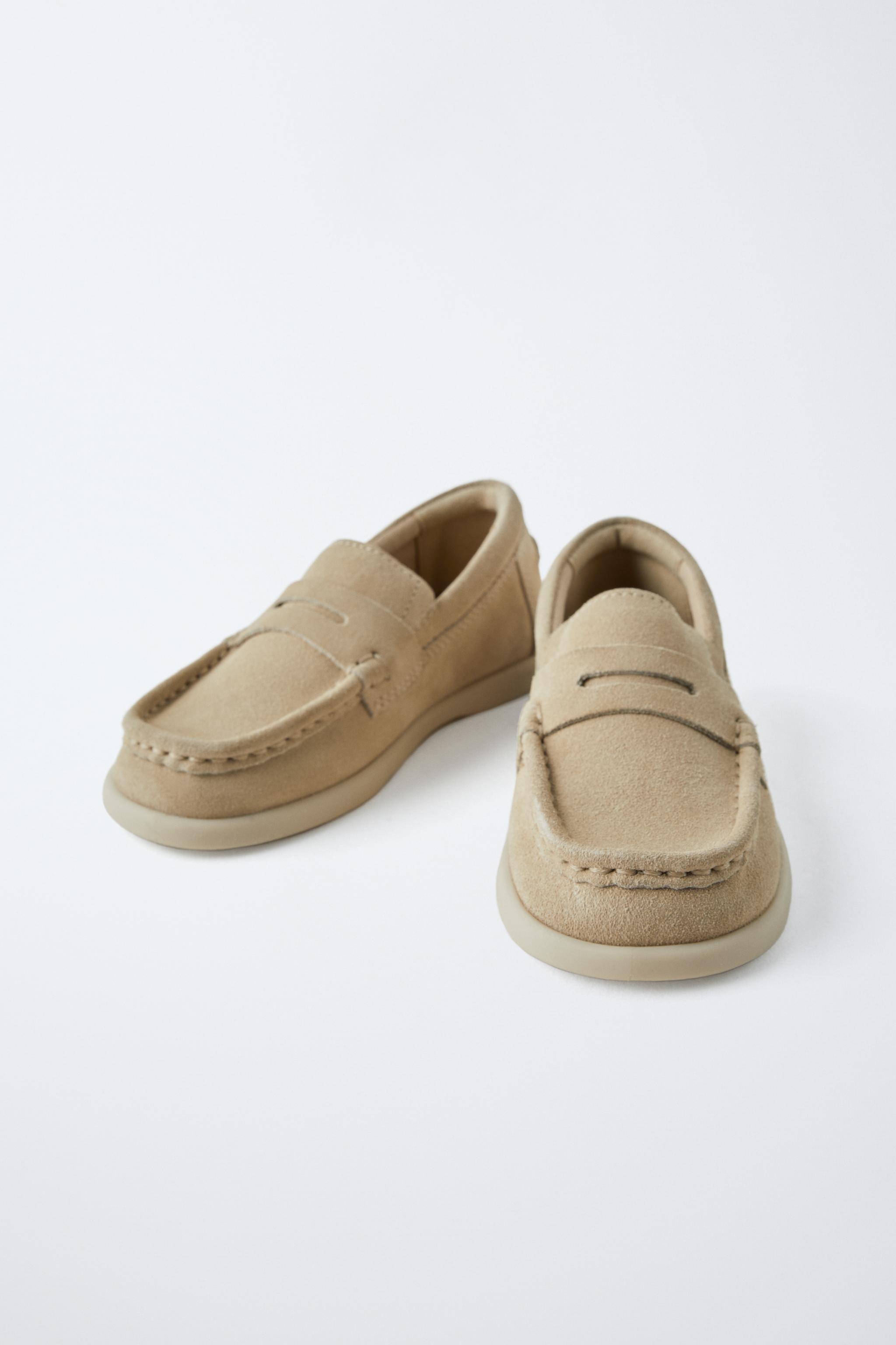 LEATHER SADDLE LOAFERS