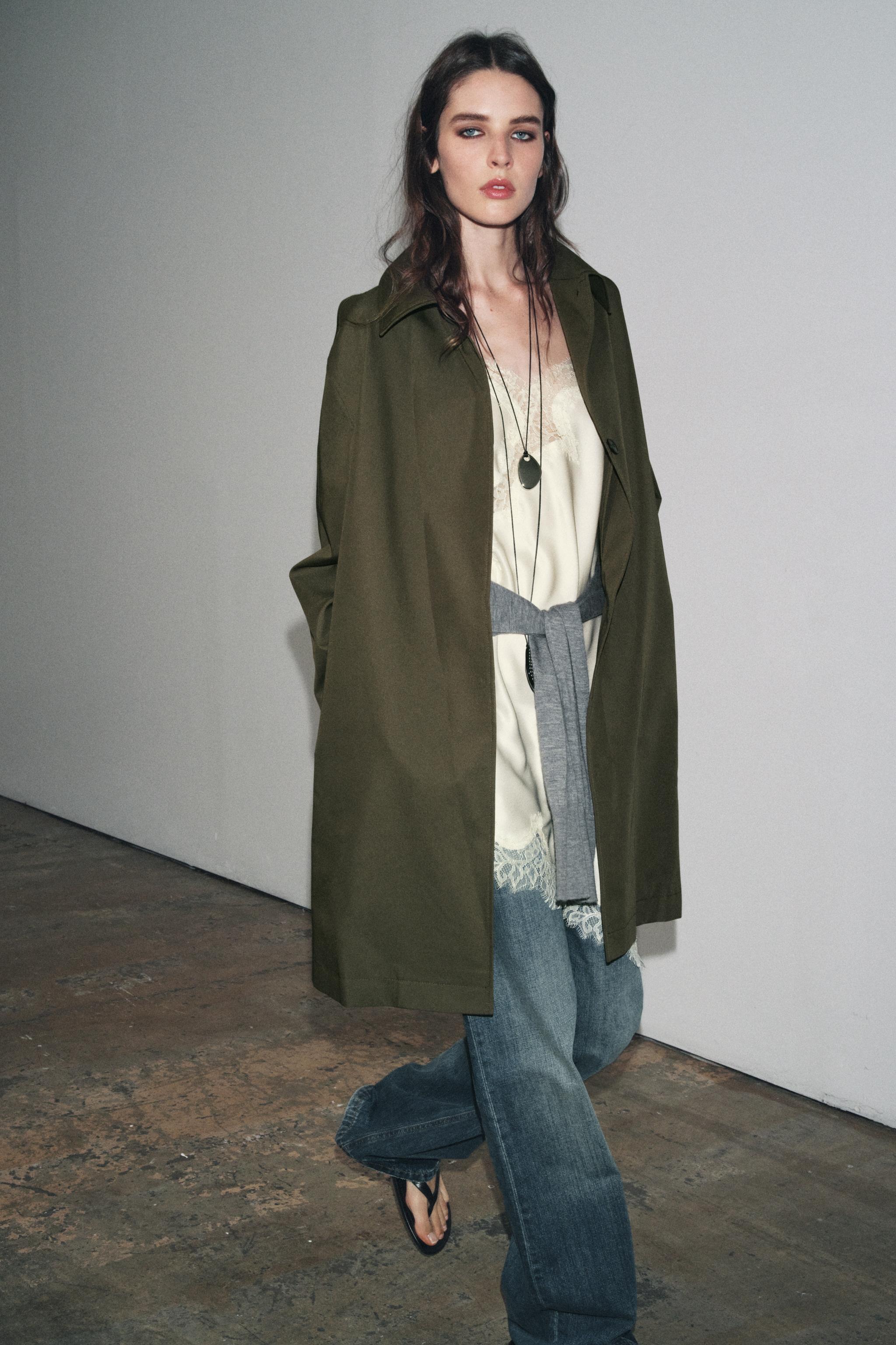 MINIMAL WATER REPELLENT TRENCH COAT ZW COLLECTION