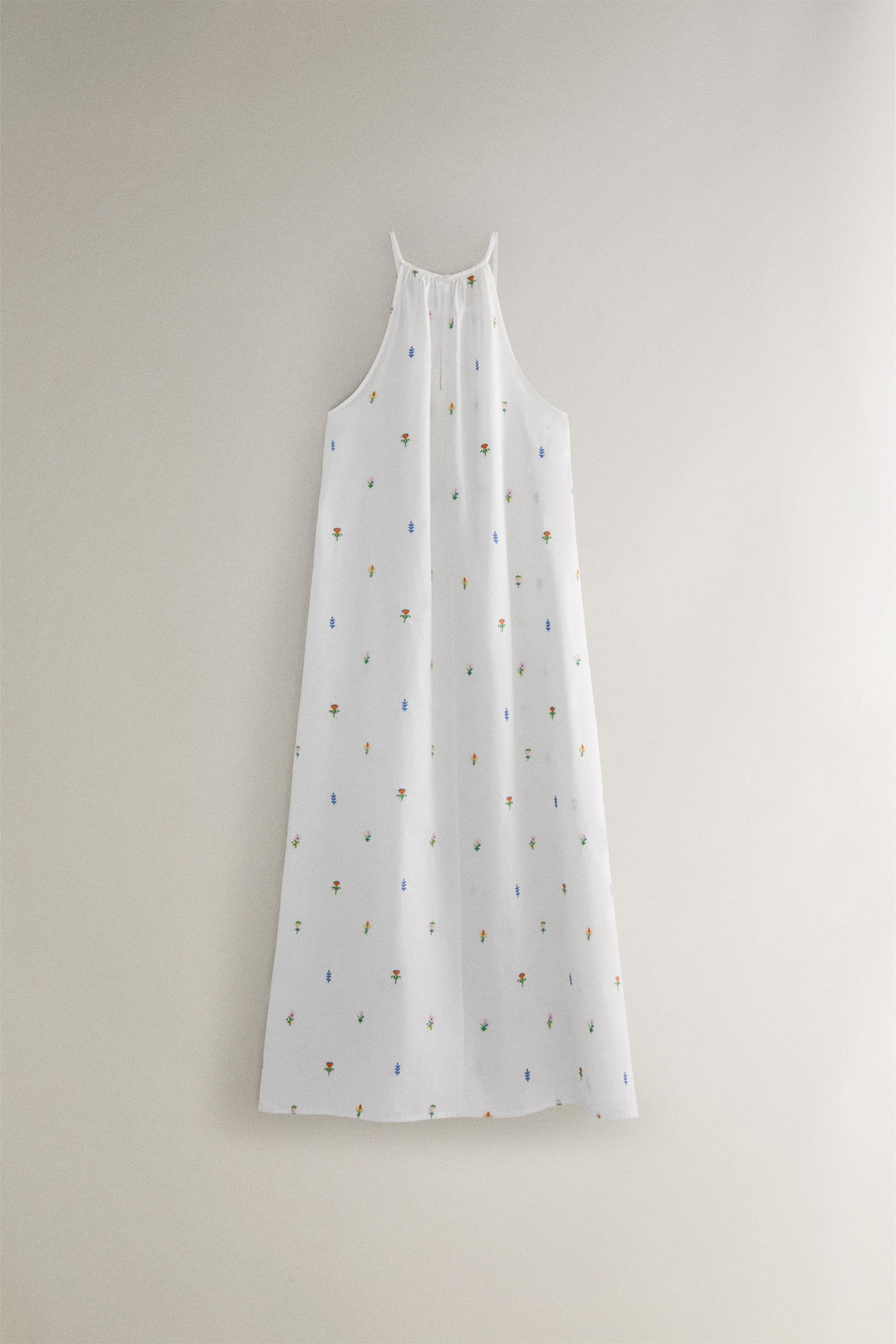 COTTON NIGHTGOWN WITH MINI FLOWERS