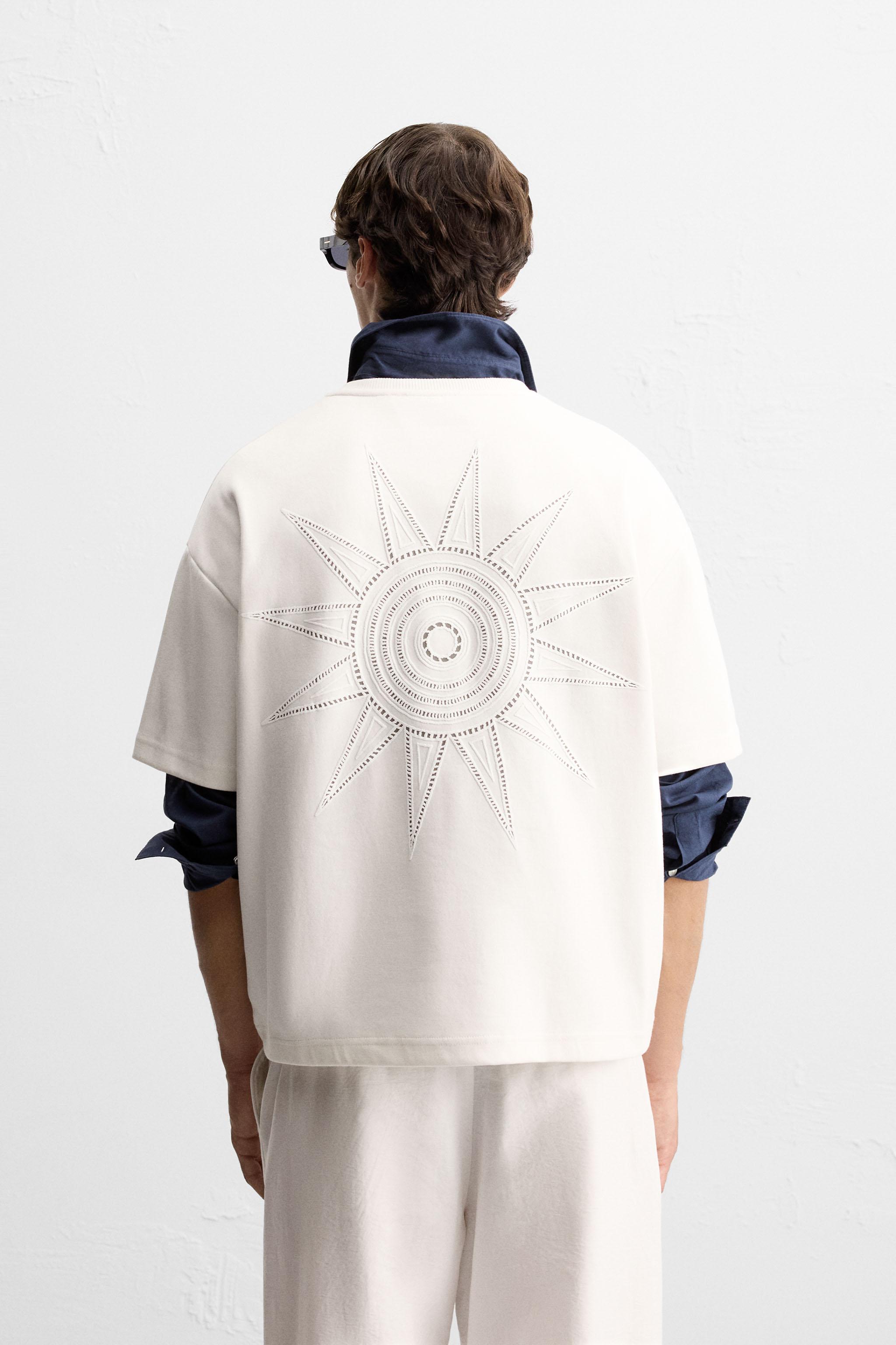 RAISED PRINT SWEATSHIRT