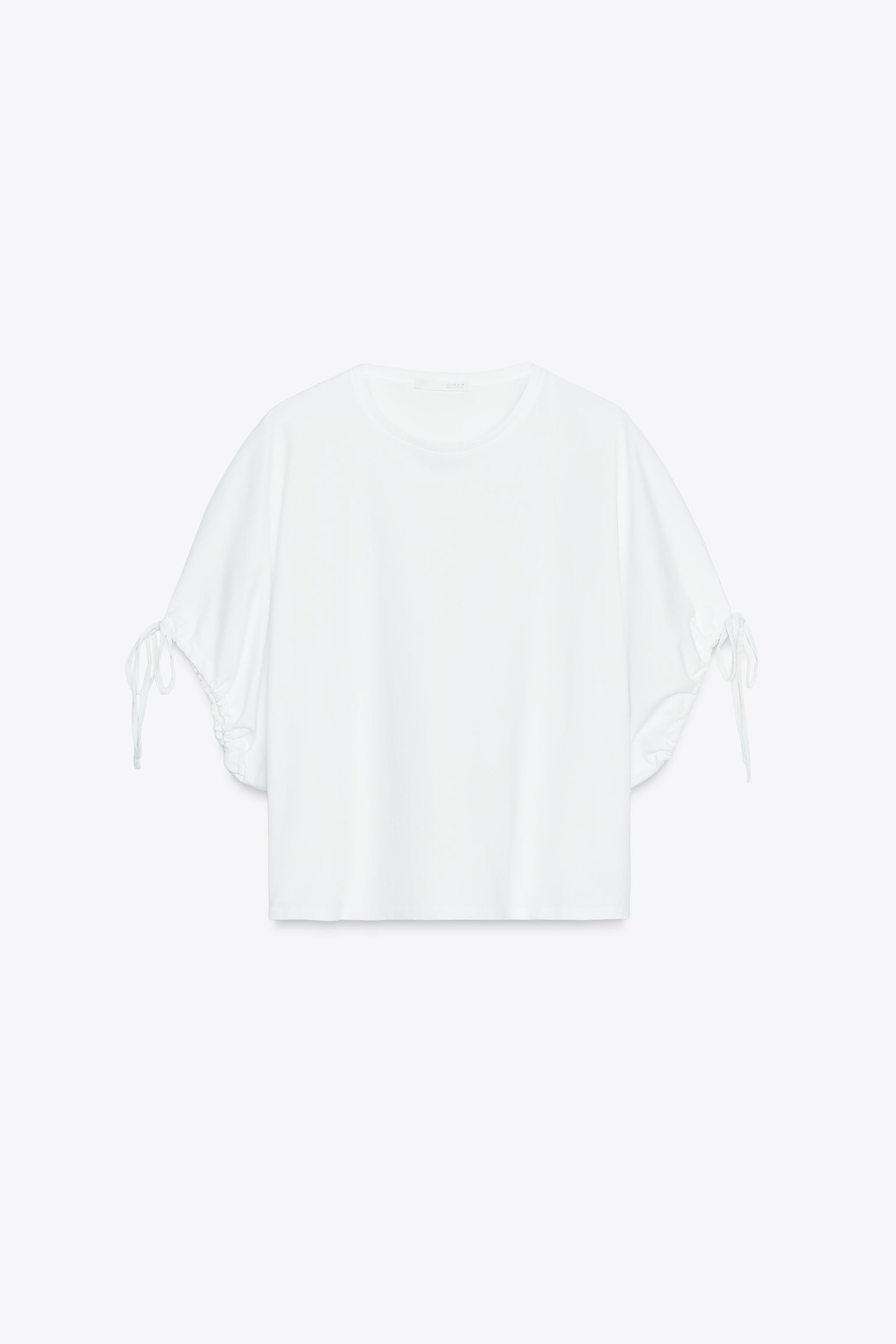 COTTON T-SHIRT WITH TIES