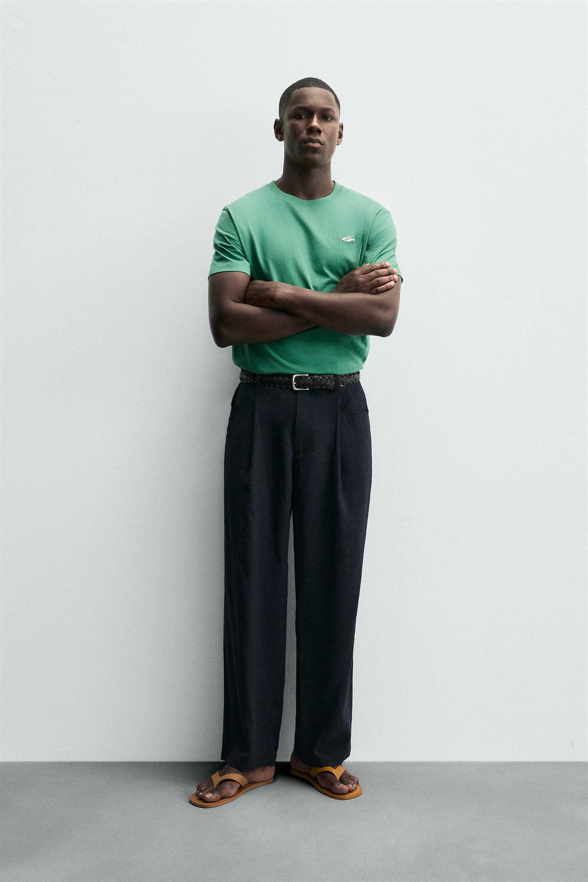 FISH EMBROIDERY T-SHIRT