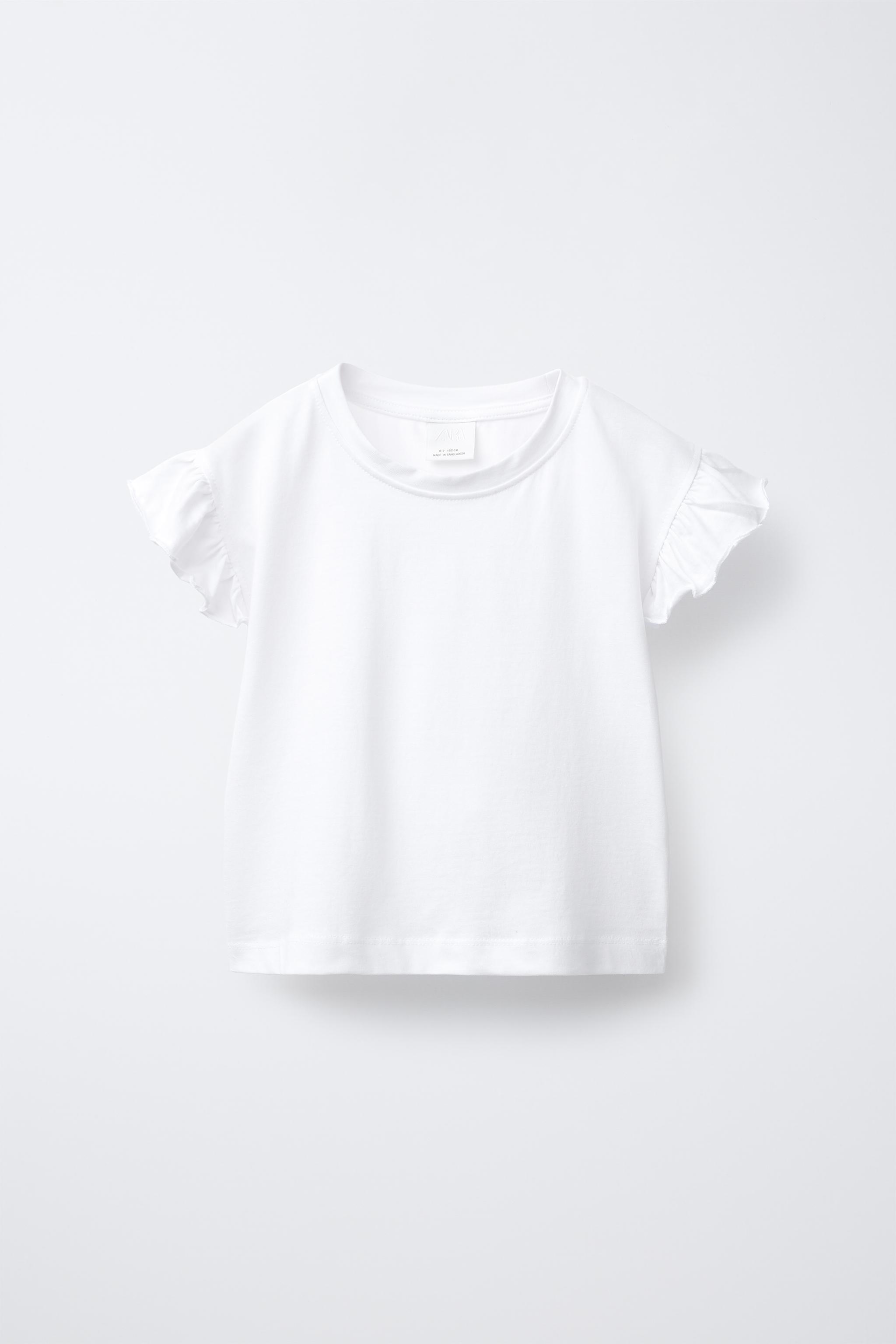 PLAIN RUFFLE T-SHIRT