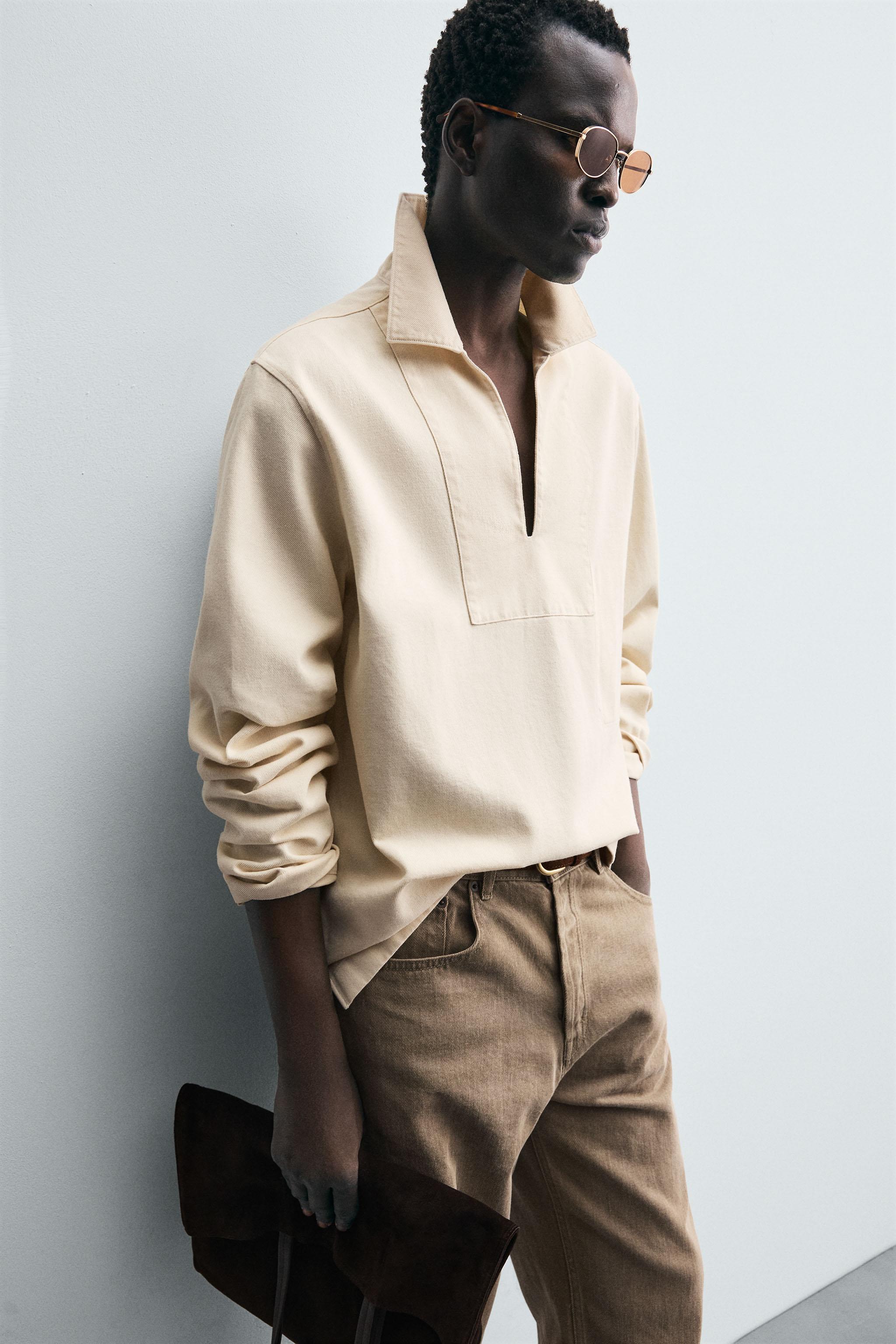 WASHED TEXTURED OVERSHIRT