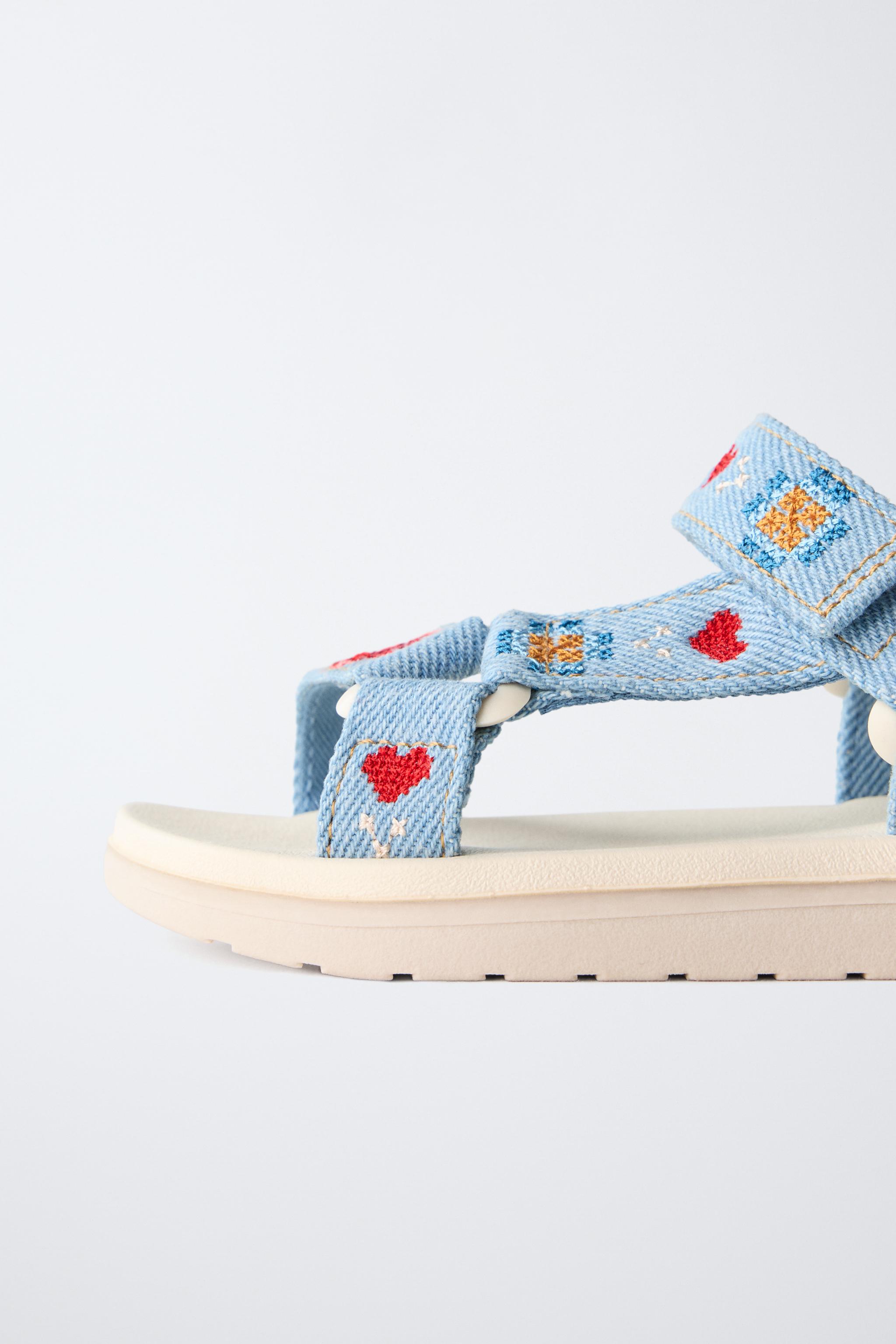 EMBROIDERED SANDALS