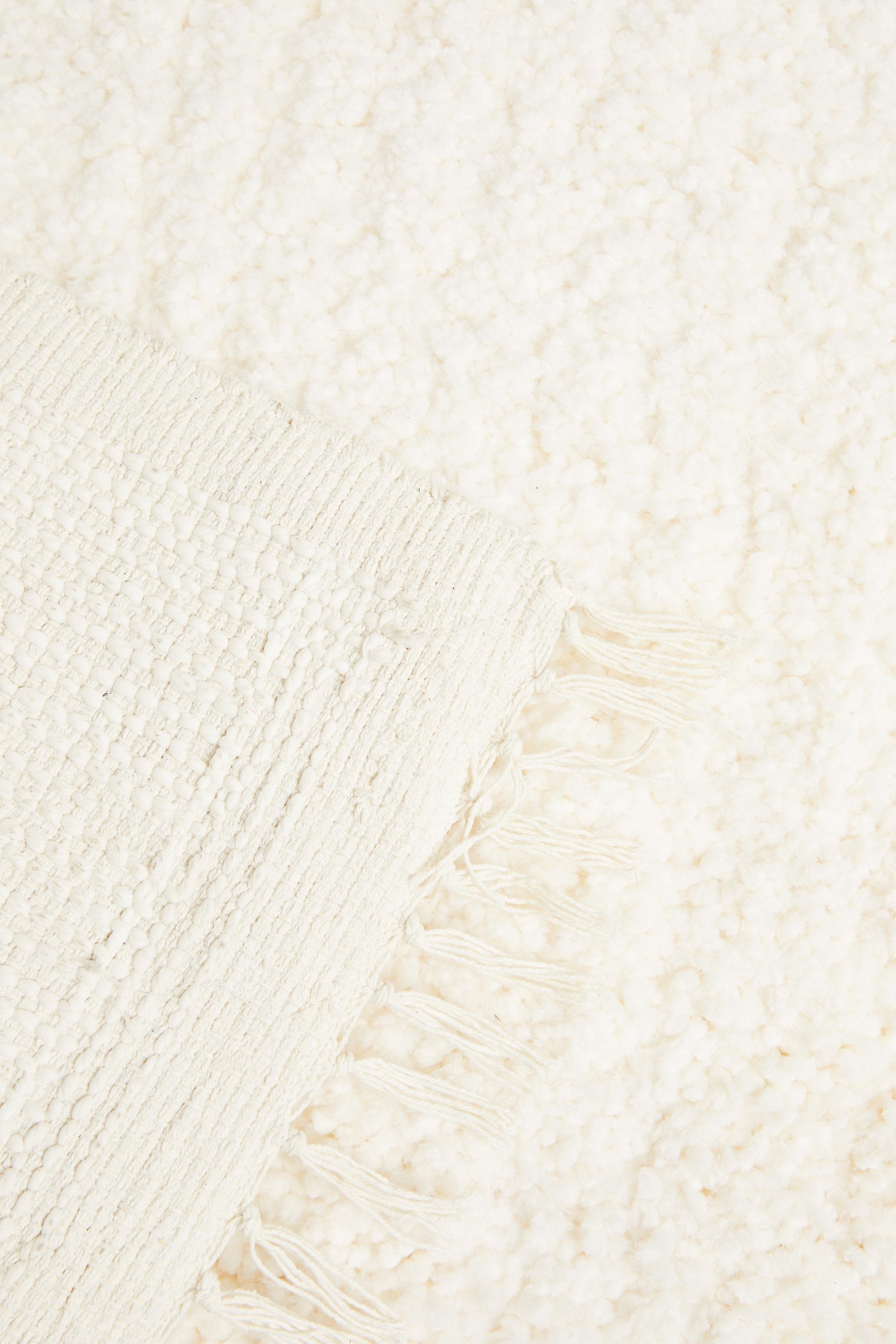 RECTANGULAR TEXTURED COTTON AREA RUG