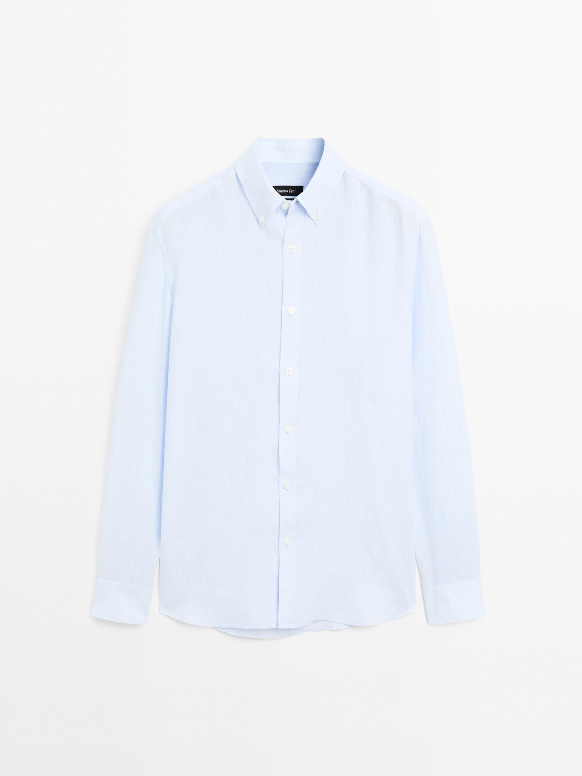 100% linen regular fit shirt