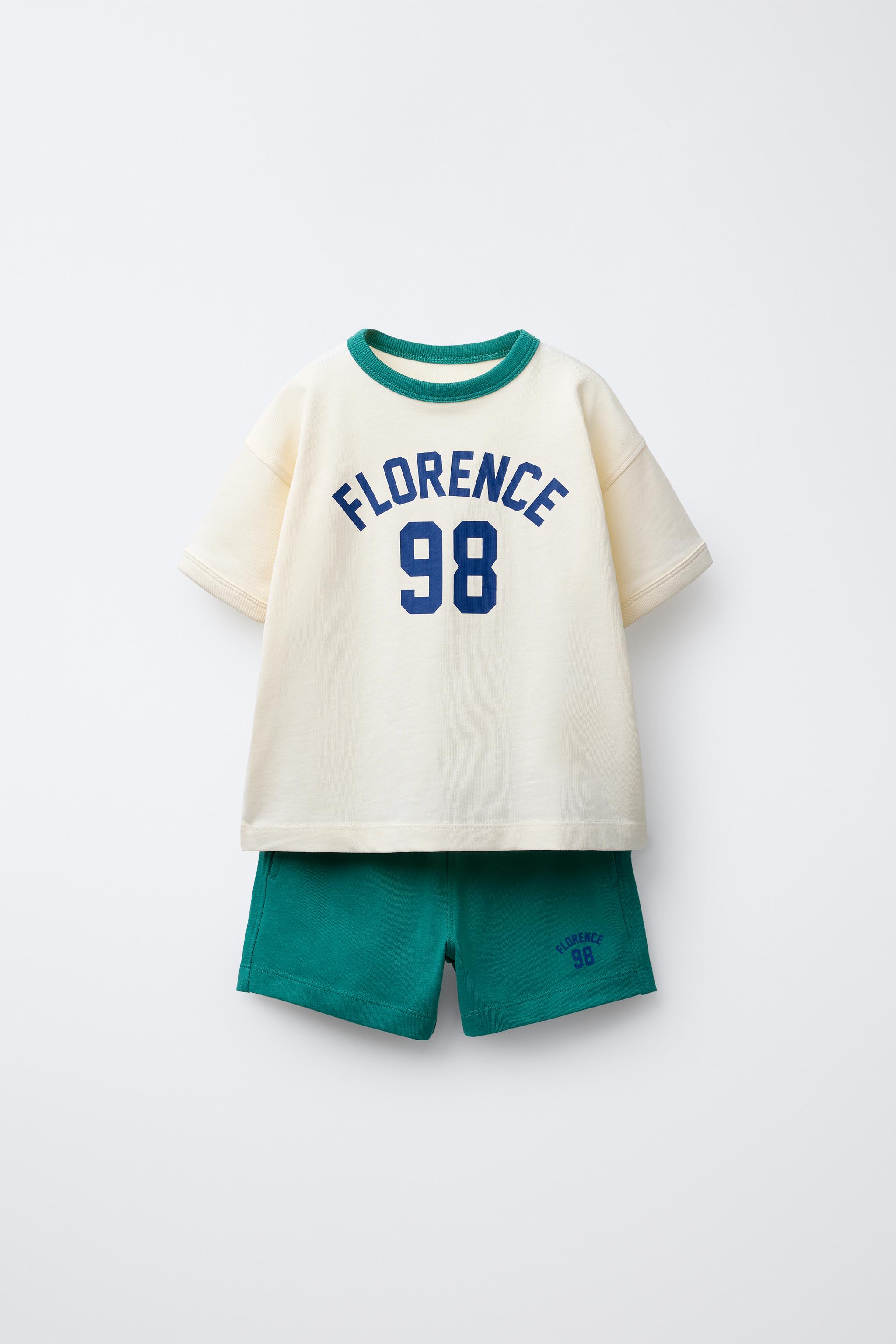 SPORTY JOGGING T-SHIRT AND BERMUDA SET