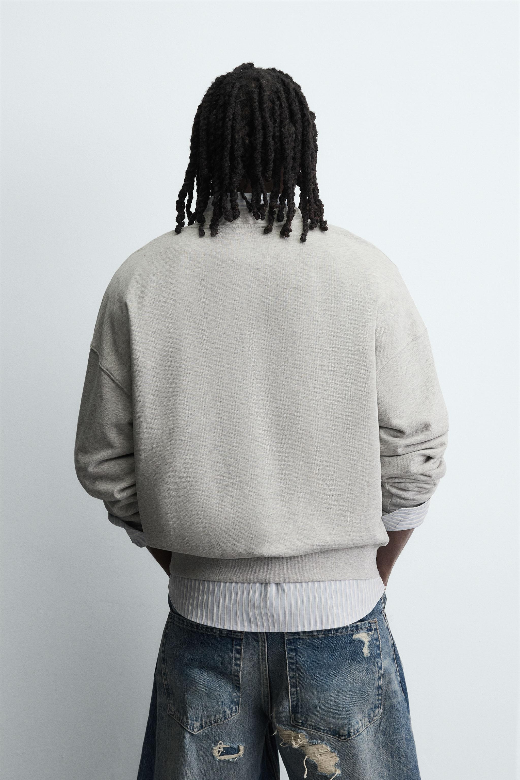 VARSITY PRINT CREWNECK SWEATSHIRT