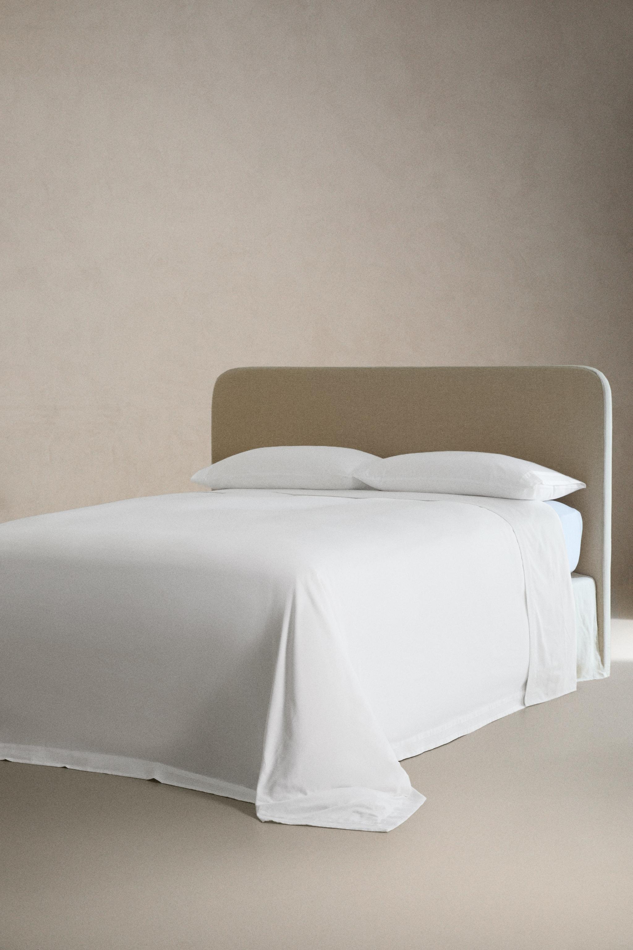 HEMSTITCHED SATEEN DUVET COVER