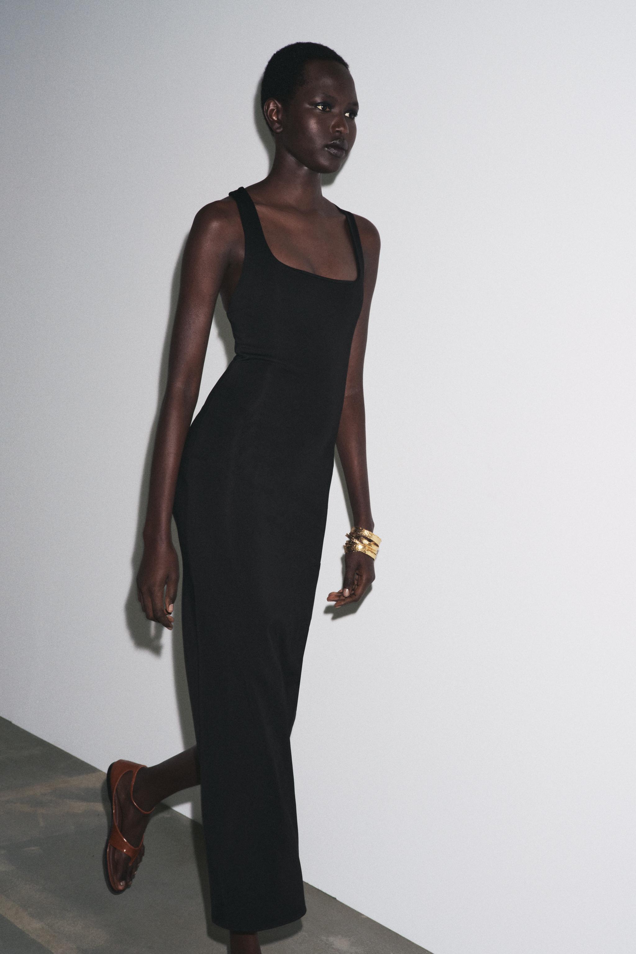 LONG POLYAMIDE DRESS