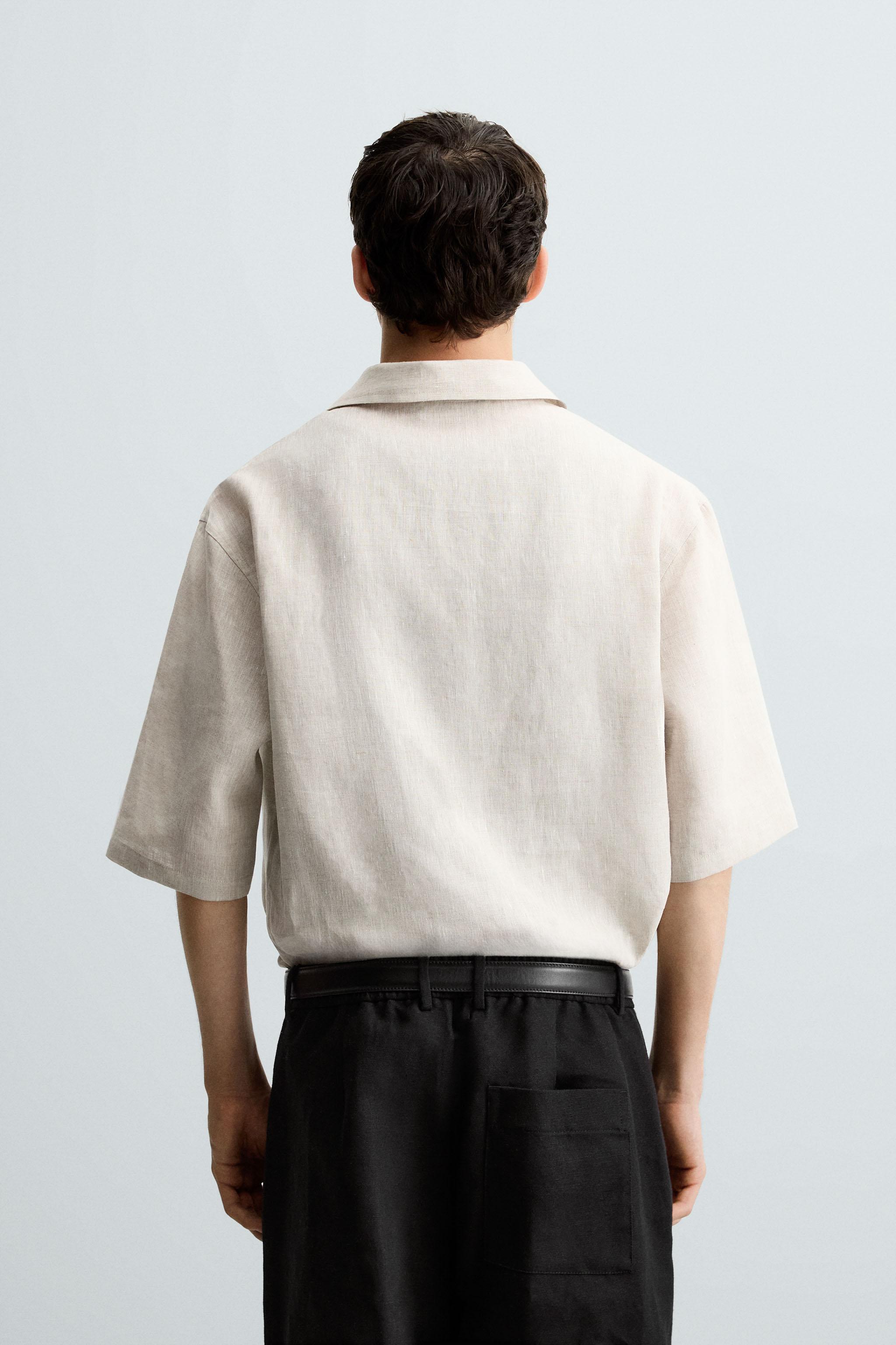 100% LINEN POLO SHIRT