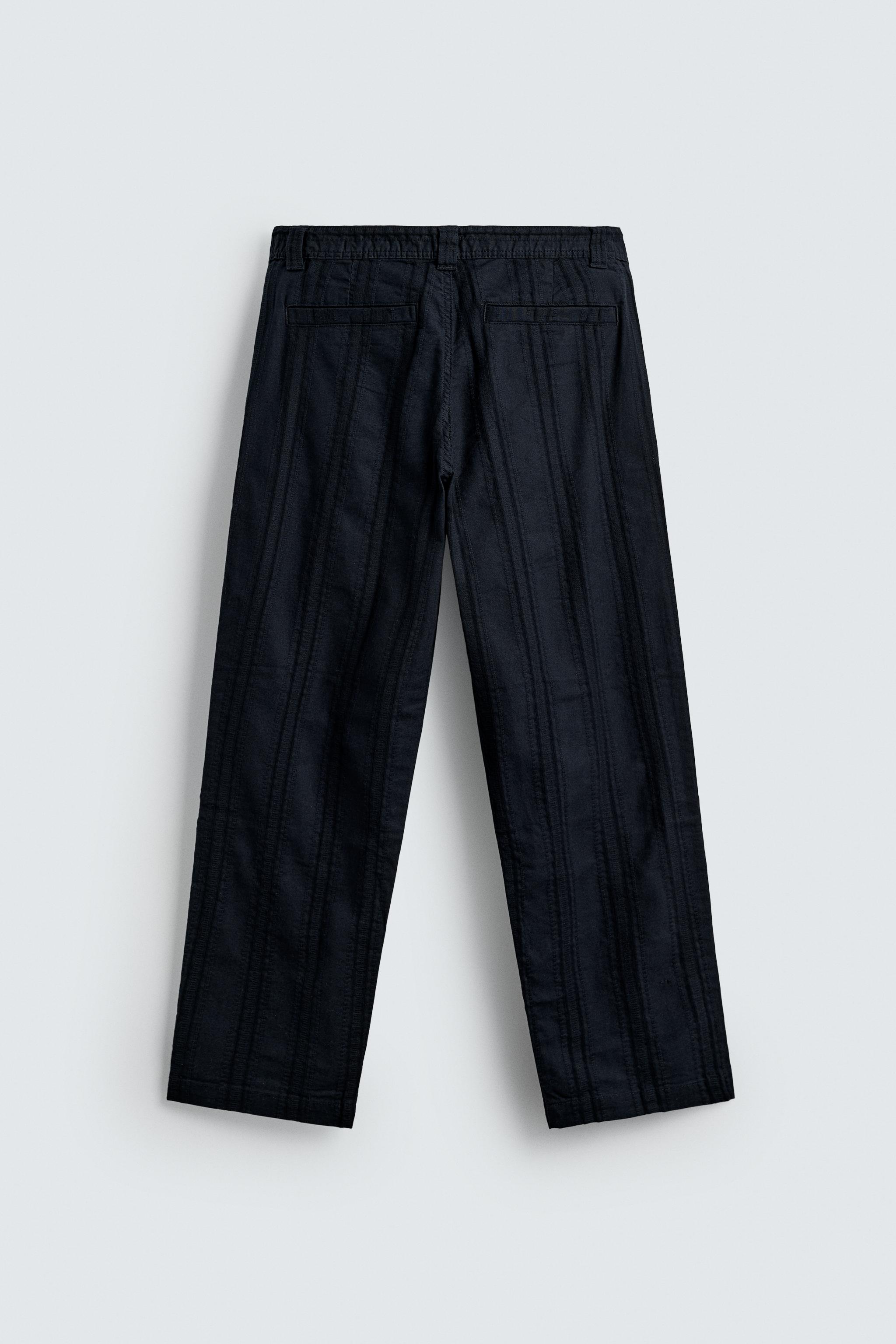 JACQUARD STRIPED PANTS