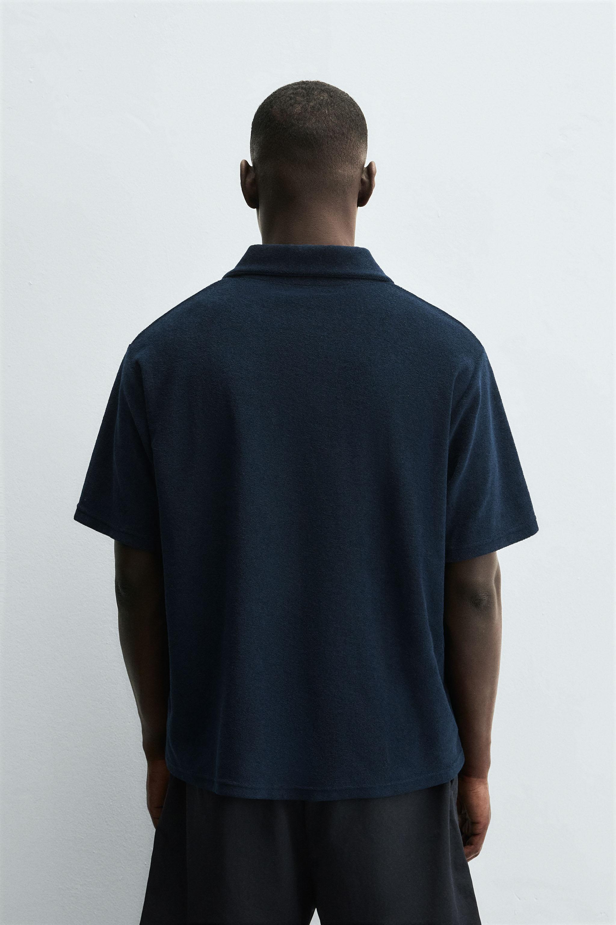 REGULAR FIT TERRY POLO