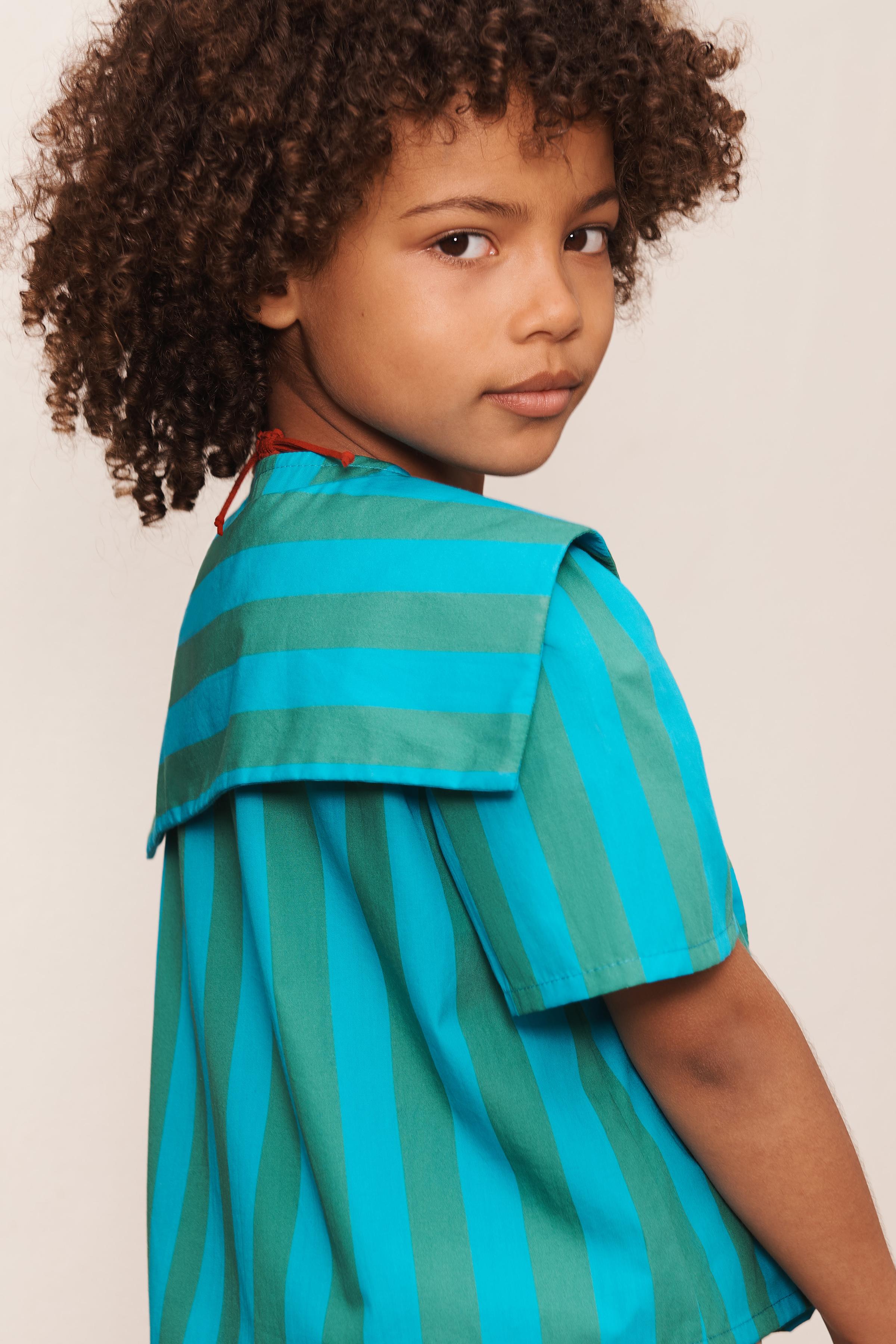 LIMITED EDITION STRIPED SCARF SHIRT