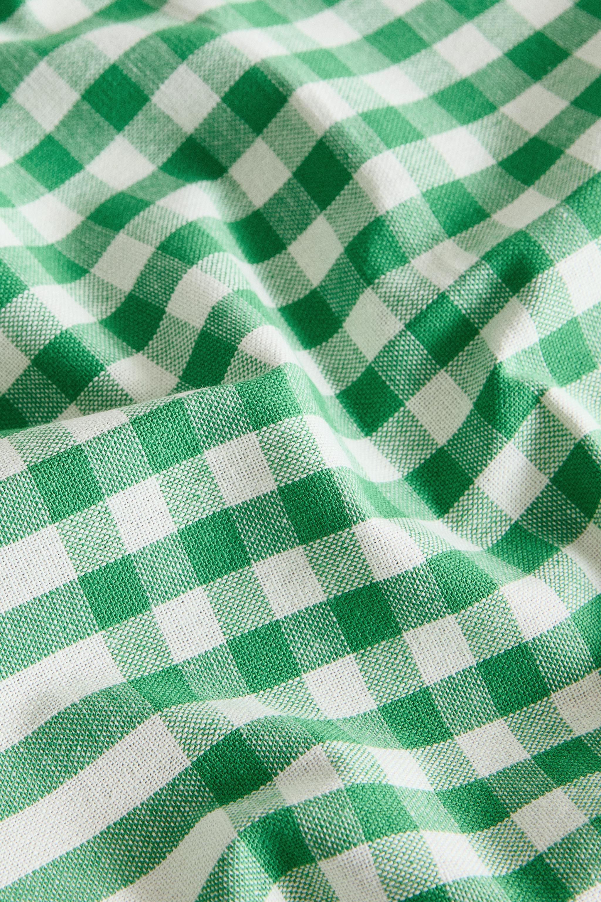 SET OF DYED COTTON CHECK NAPKINS (SET OF 2)