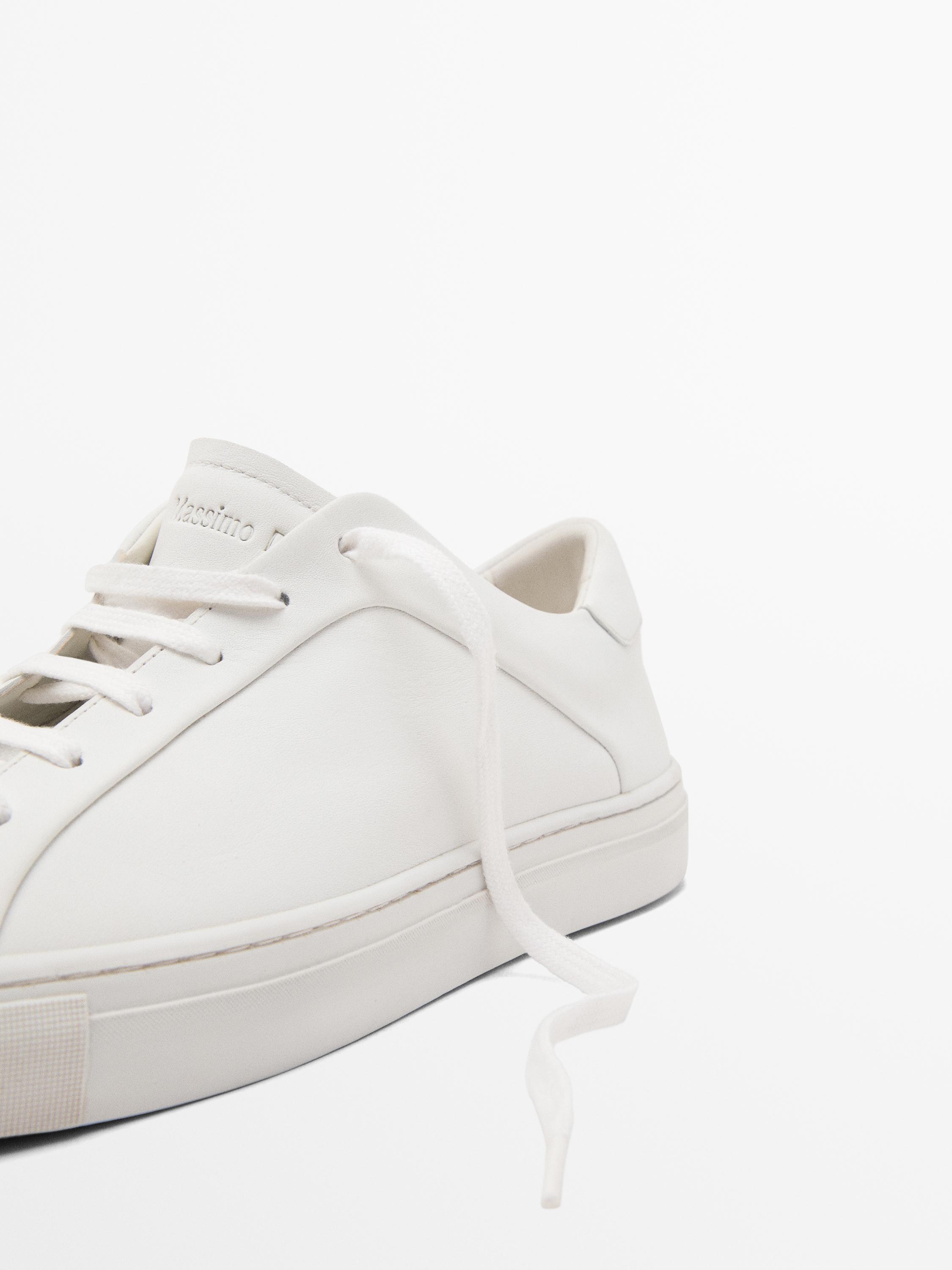 Split suede trainers