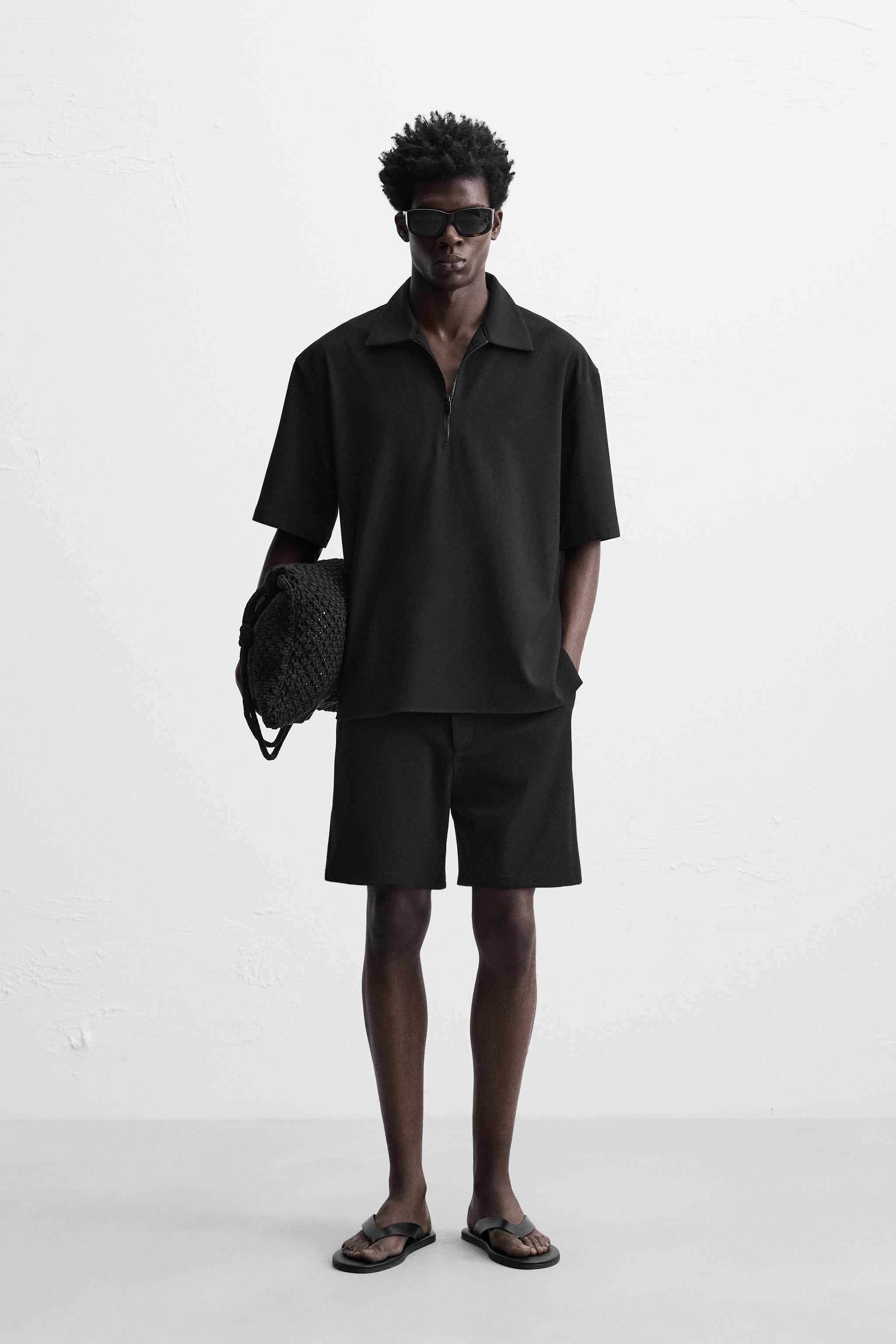 TECHNICAL ZIP POLO SHIRT