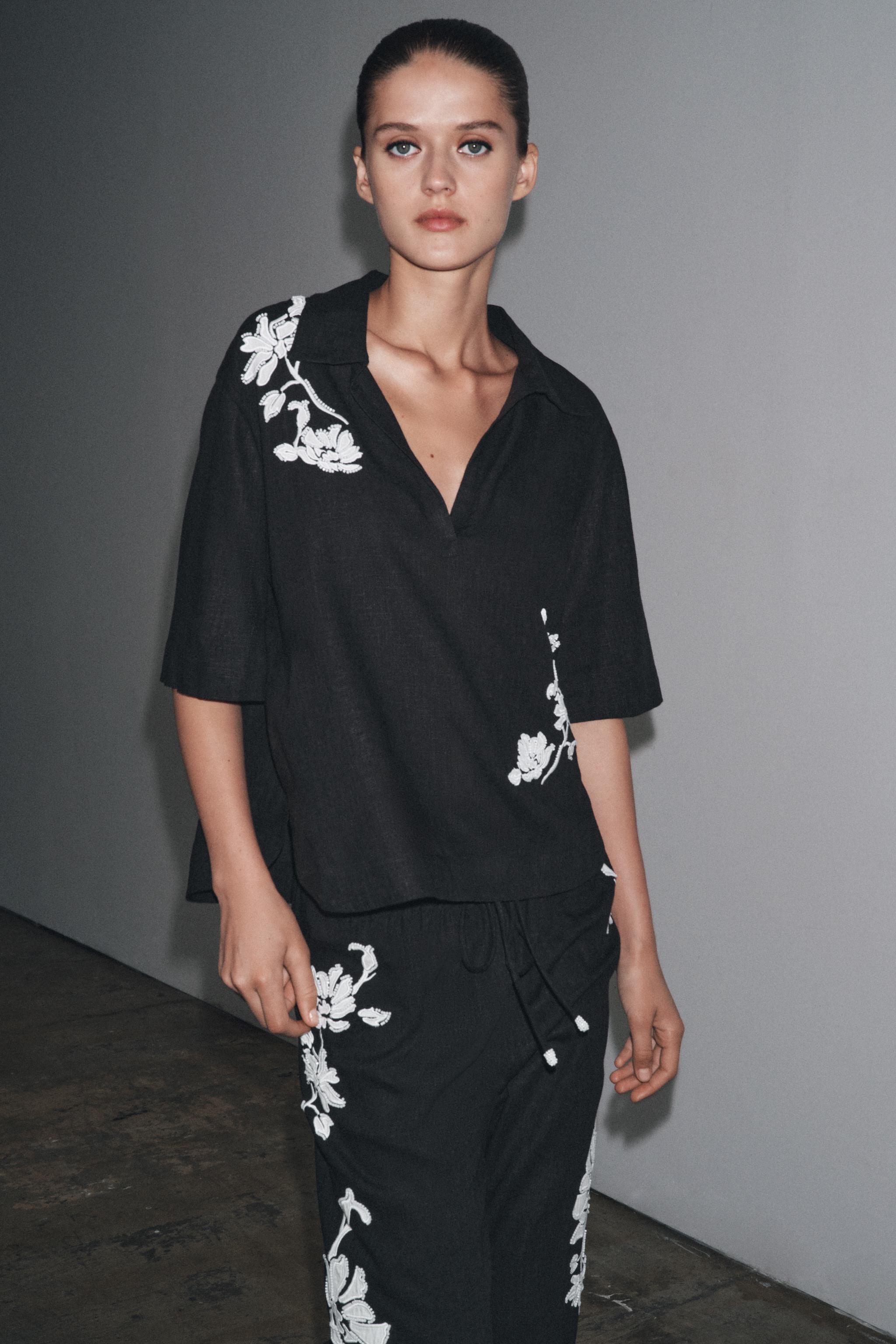 BEADED EMBROIDERED PANTS ZW COLLECTION