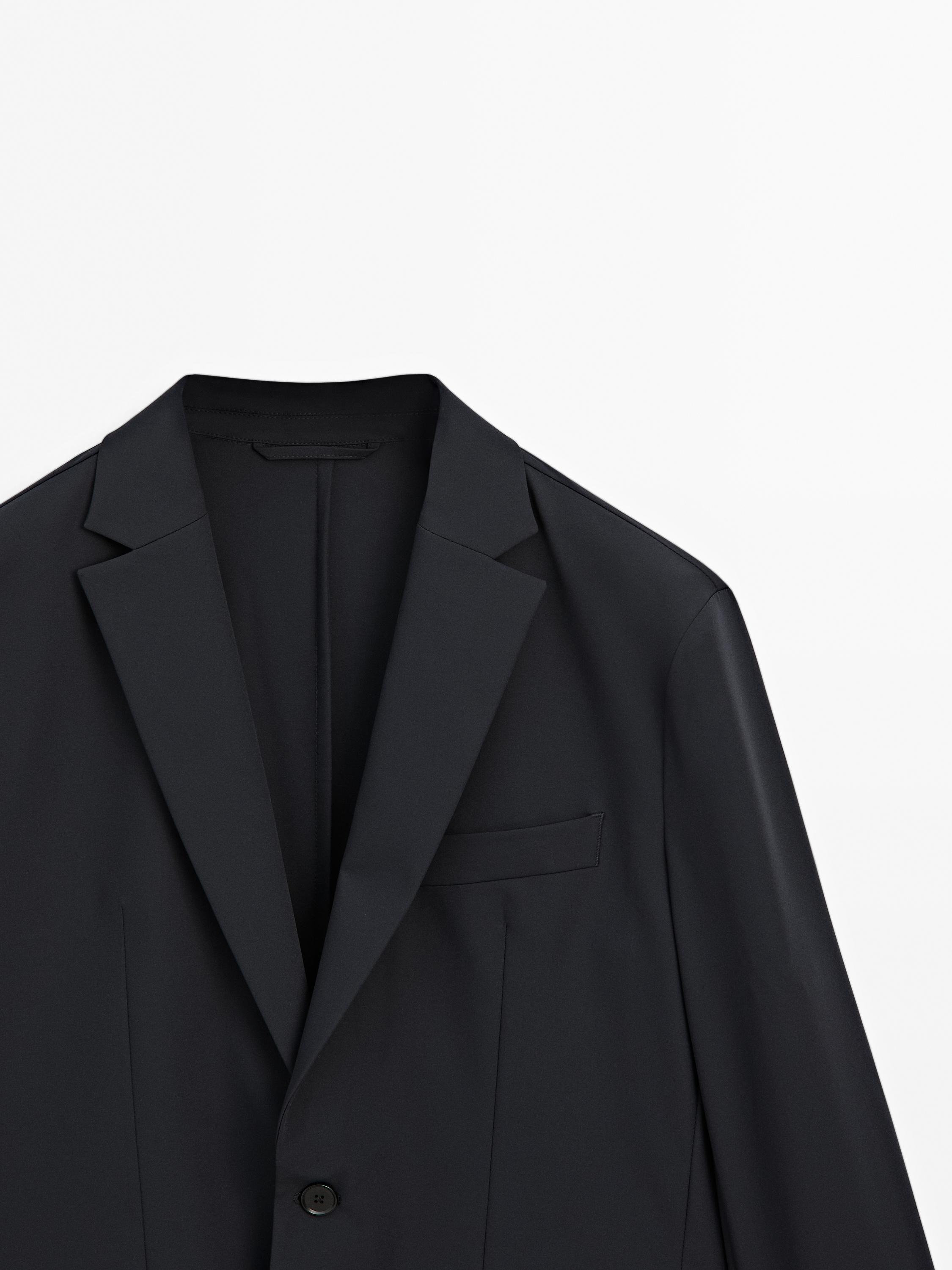 Technical fabric blazer
